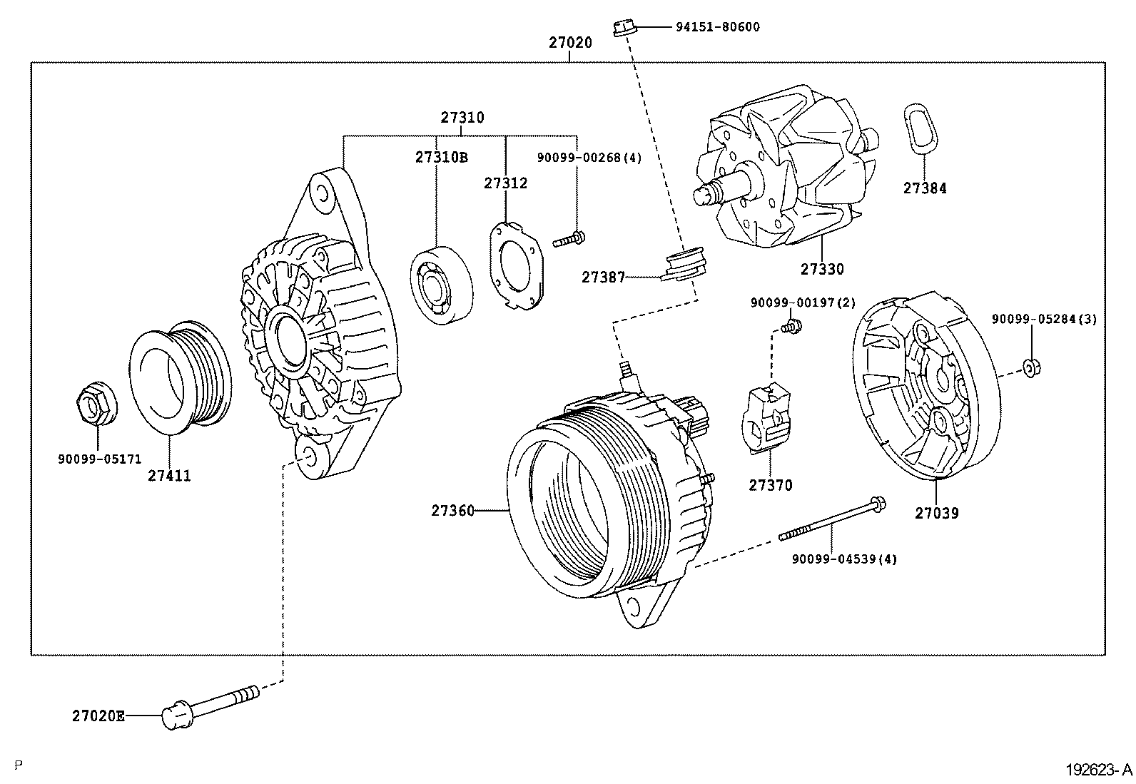 27330-02100 ROTOR ASSY, ALTERNATOR product image