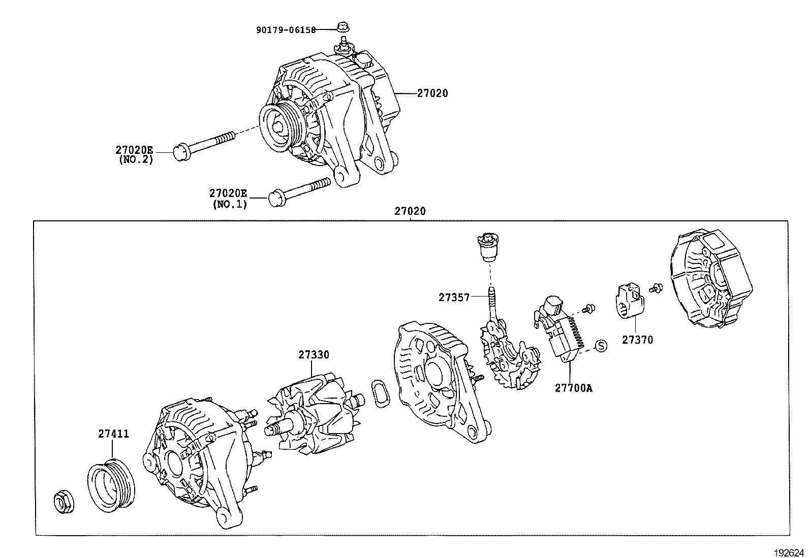 27403-0D030 PULLEY SET, ALTERNATOR product image