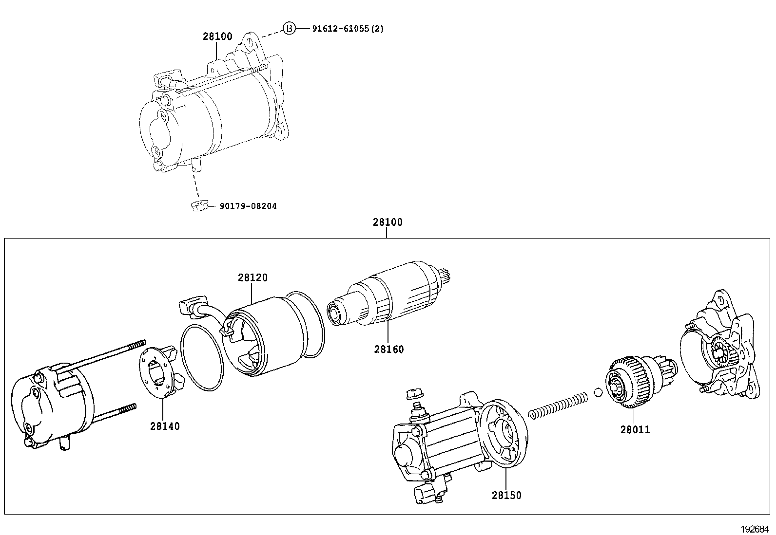 28100-58040 STARTER ASSY product image
