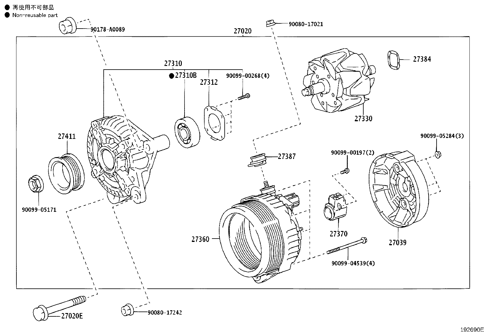 27360-0F110 COIL ASSY, ALTERNATOR product image