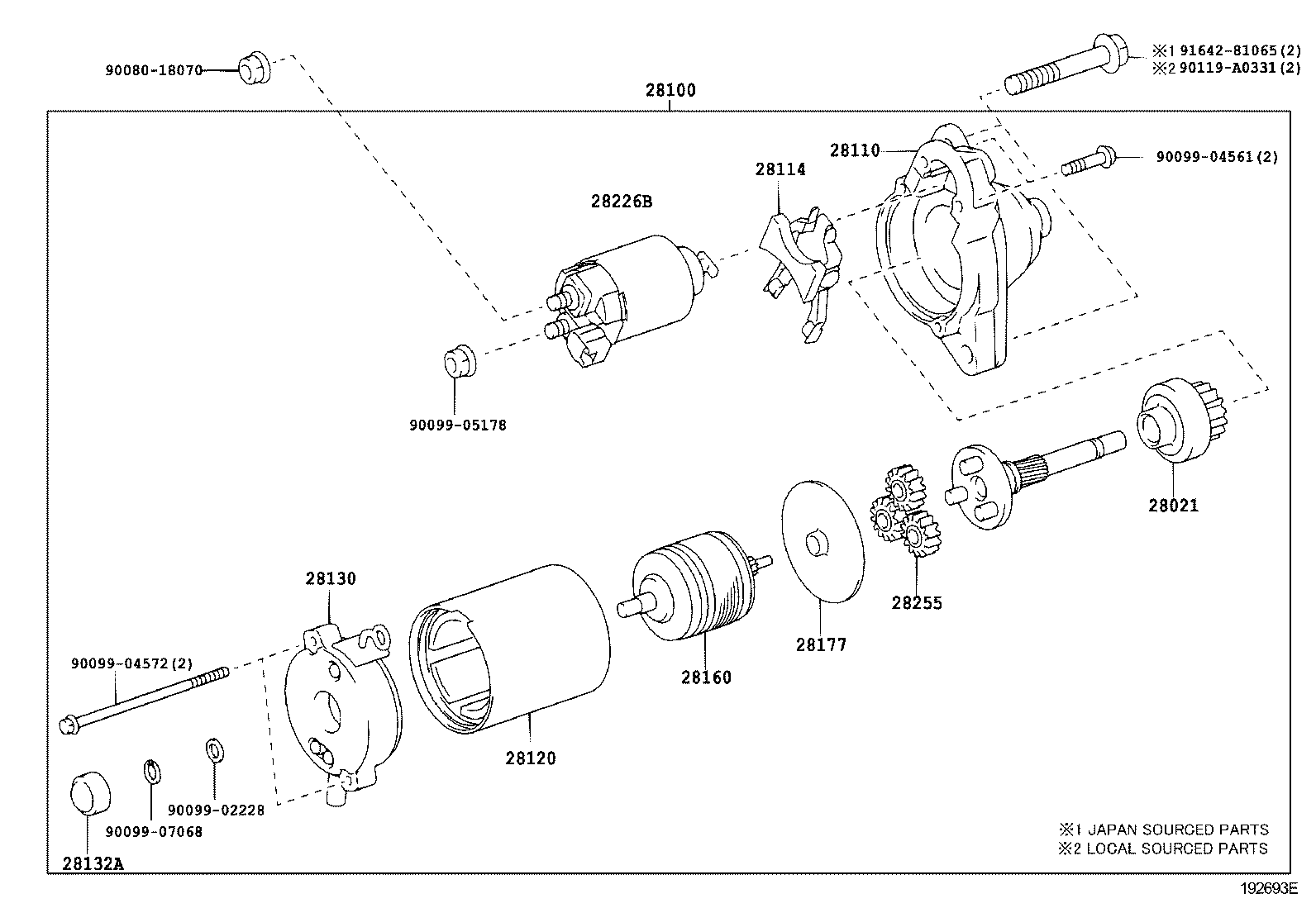 Toyota 28100-0S021 STARTER ASSY