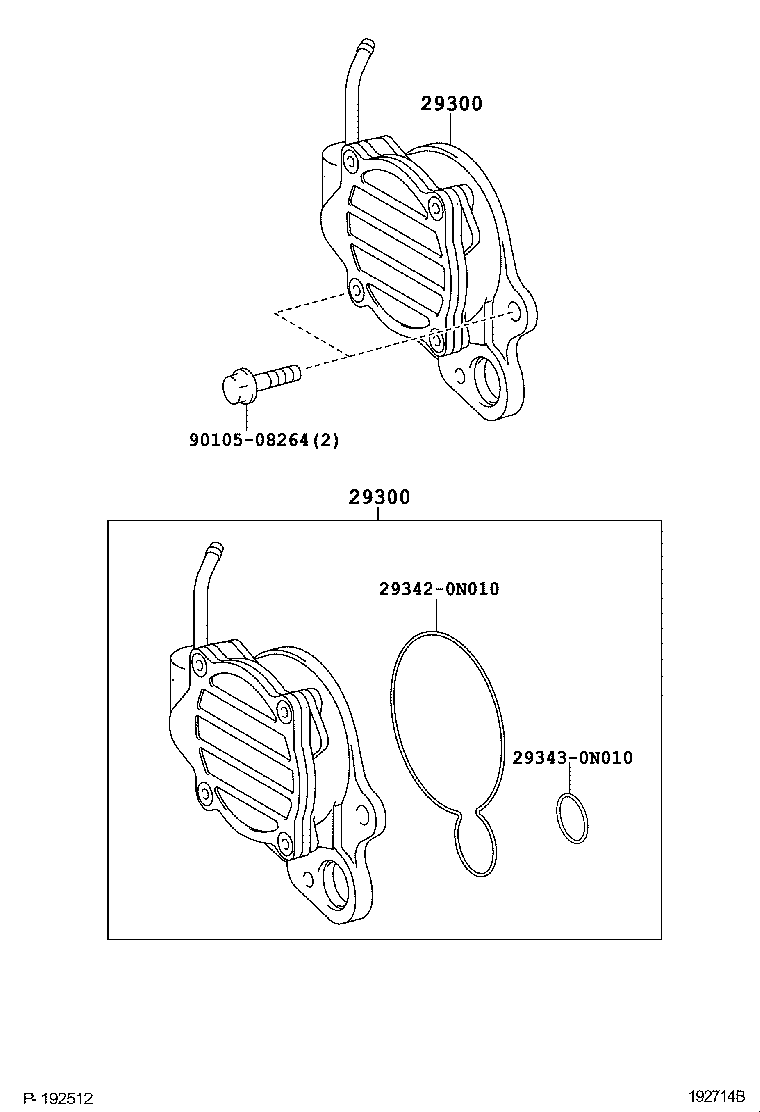 29300-0W070 PUMP ASSY, VACUUM product image