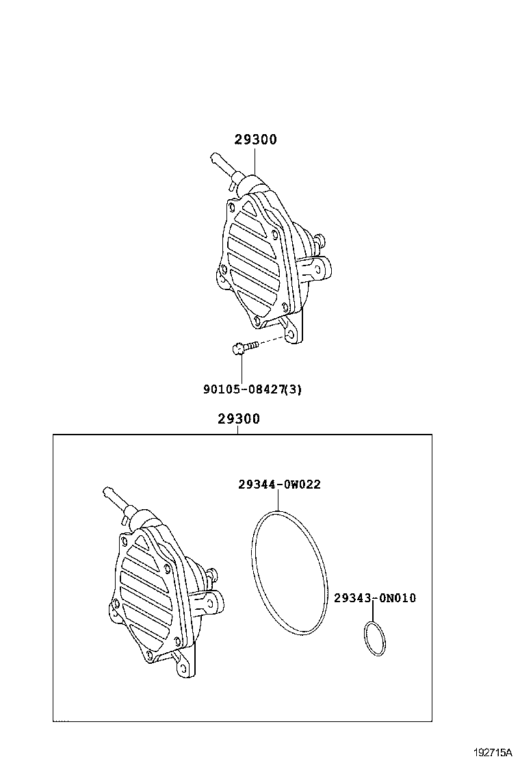 29300-0W070 PUMP ASSY, VACUUM product image
