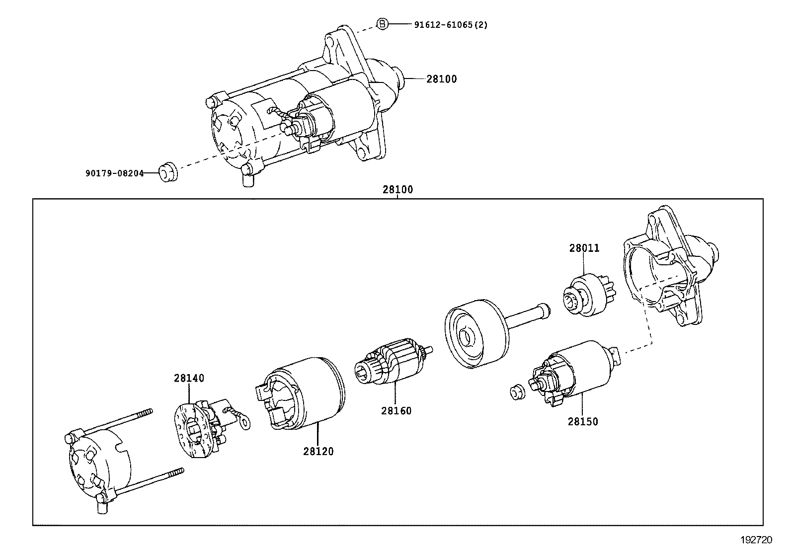 28110-37040 HOUSING ASSY, STARTER DRIVE product image