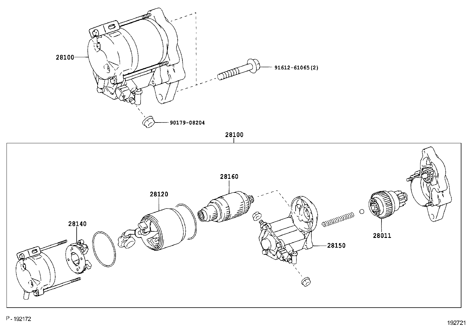 28110-37040 HOUSING ASSY, STARTER DRIVE product image