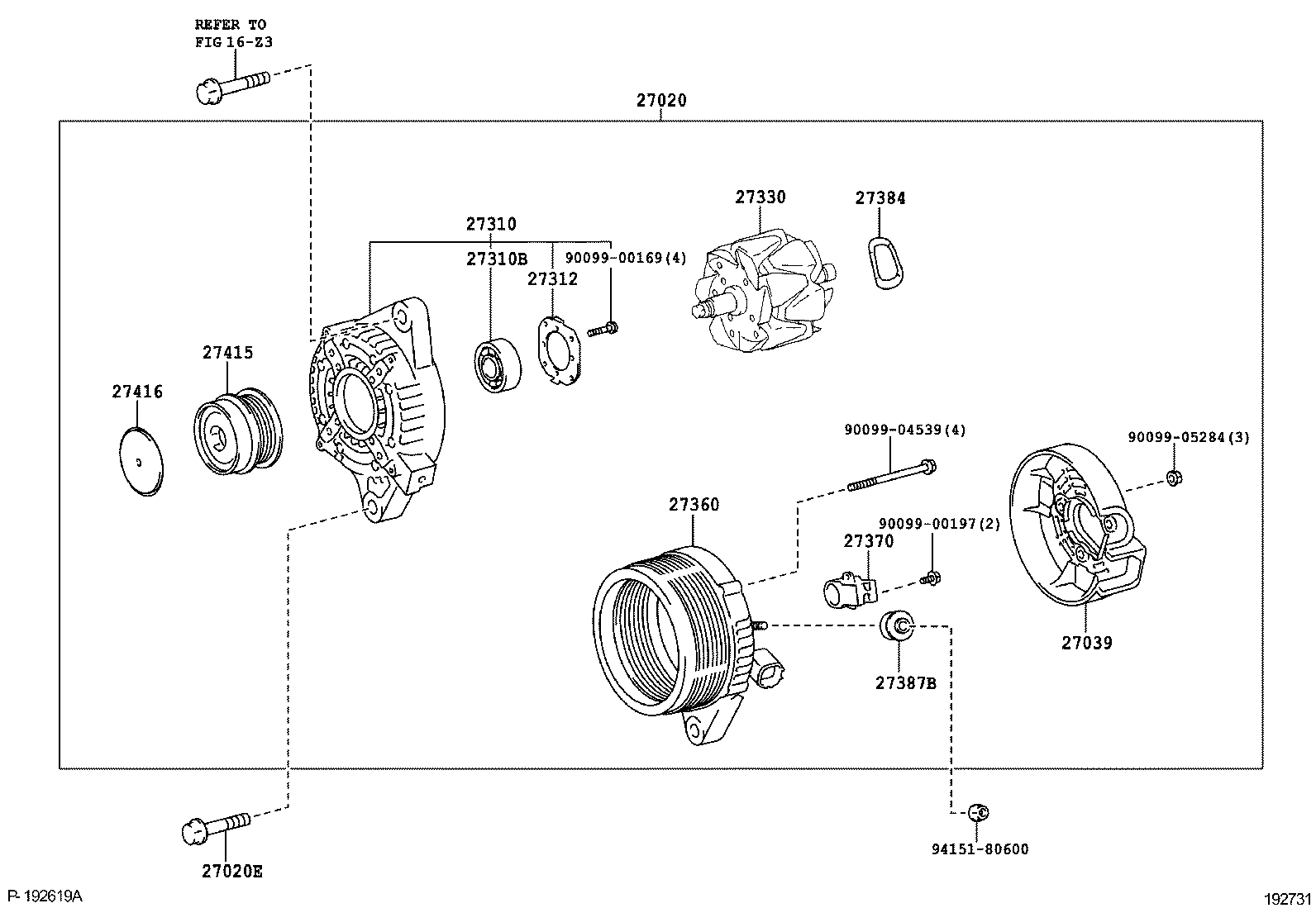 27360-37010 COIL ASSY, ALTERNATOR product image