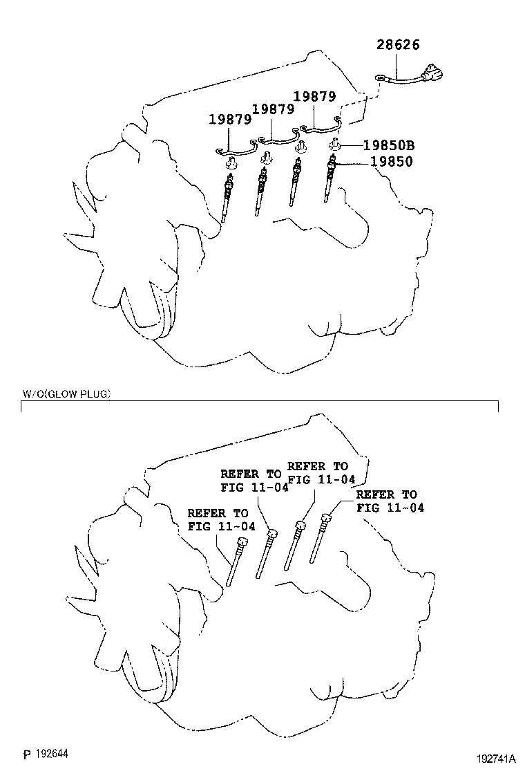 19879-78010 WIRE, GLOW PLUG GROUND product image