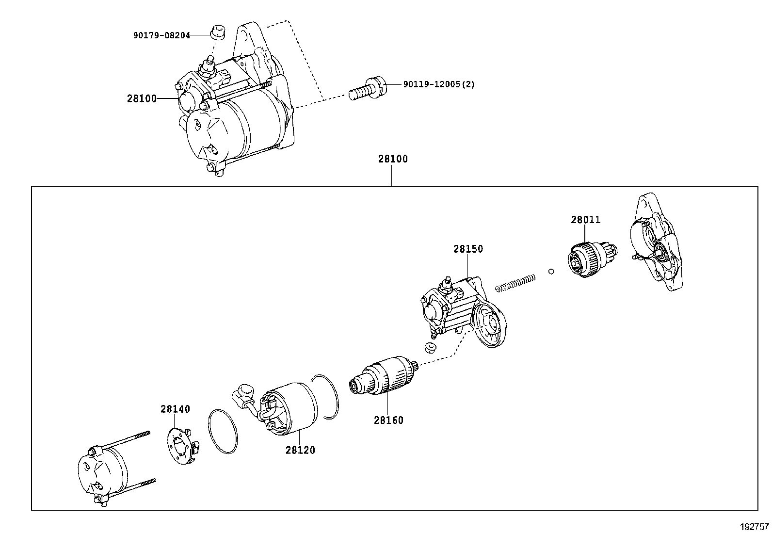 28192-31020 COVER, STARTER product image