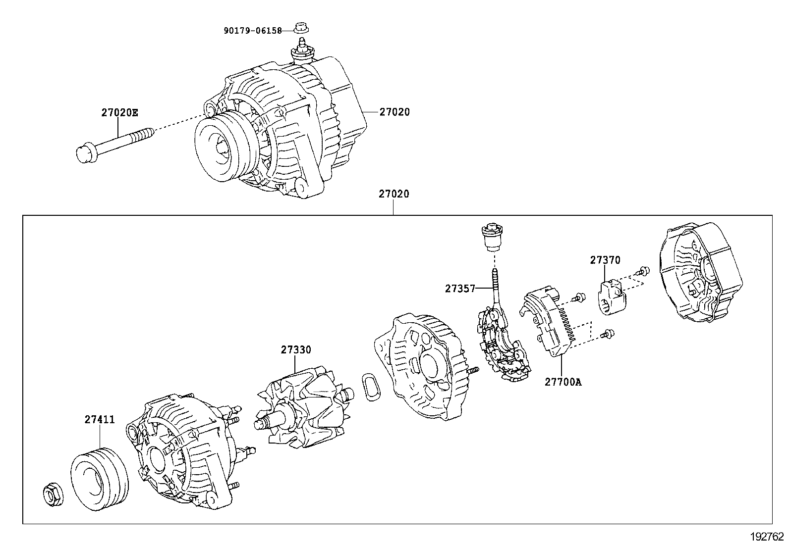 27060-31281 ALTERNATOR ASSY product image