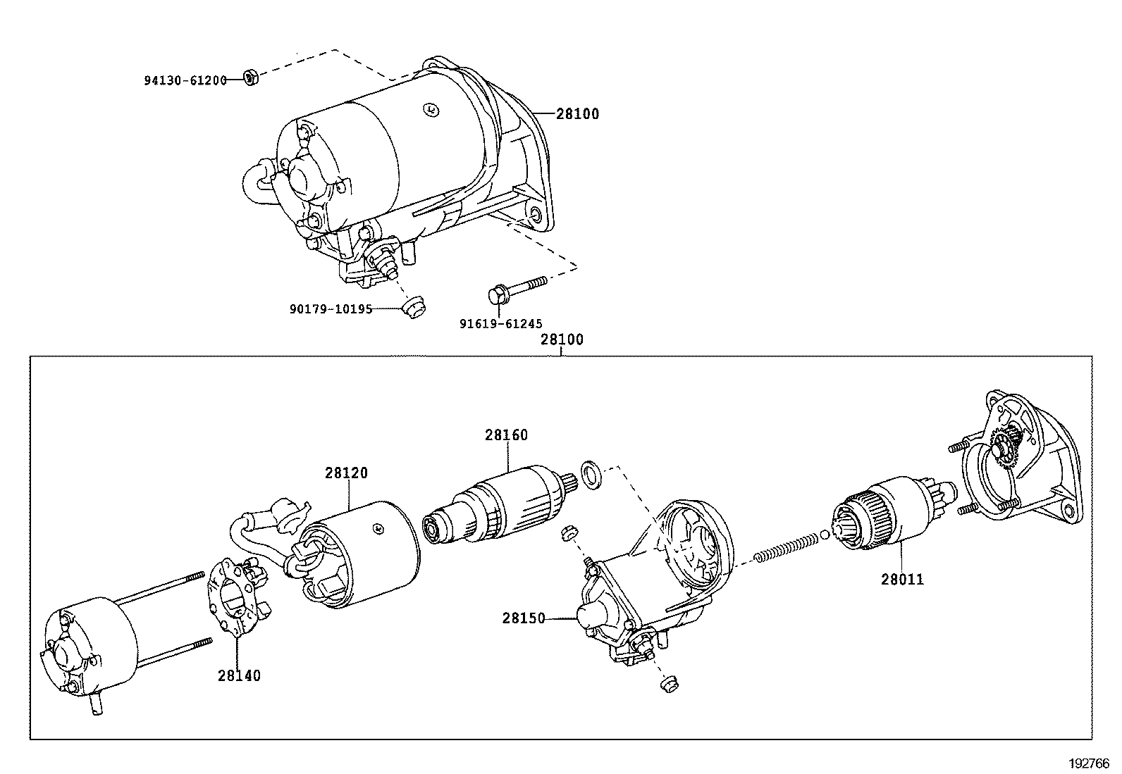 28192-31020 COVER, STARTER product image