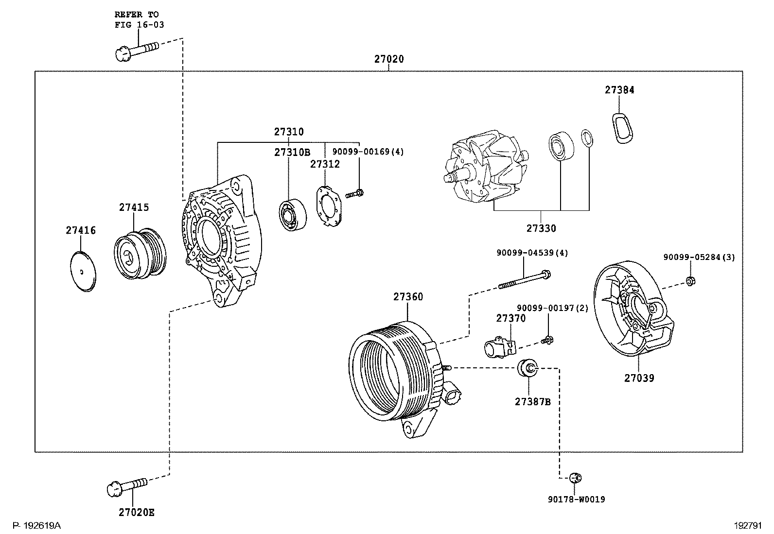 27060-0N021 ALTERNATOR ASSY product image