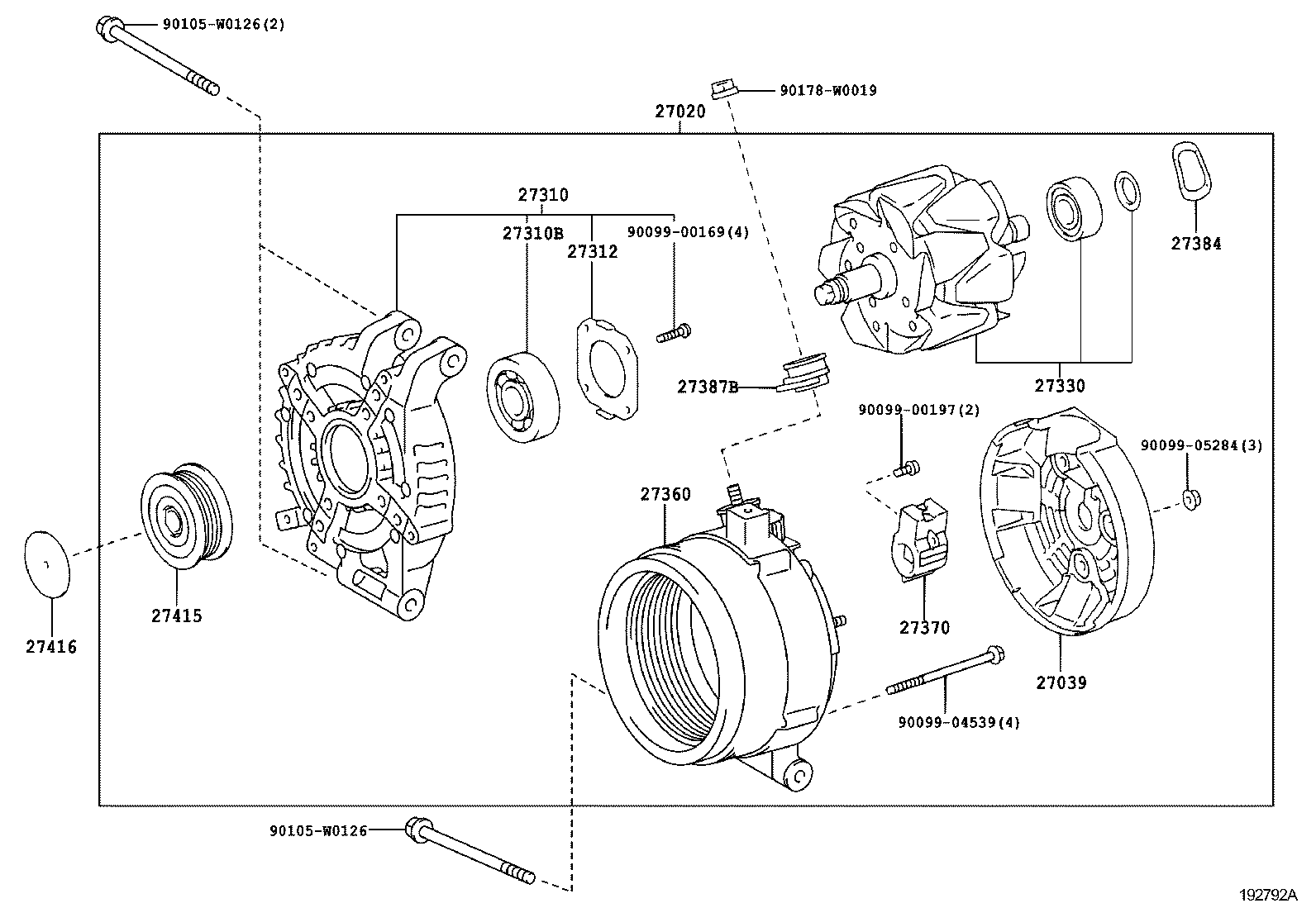 27060-0N021 ALTERNATOR ASSY product image