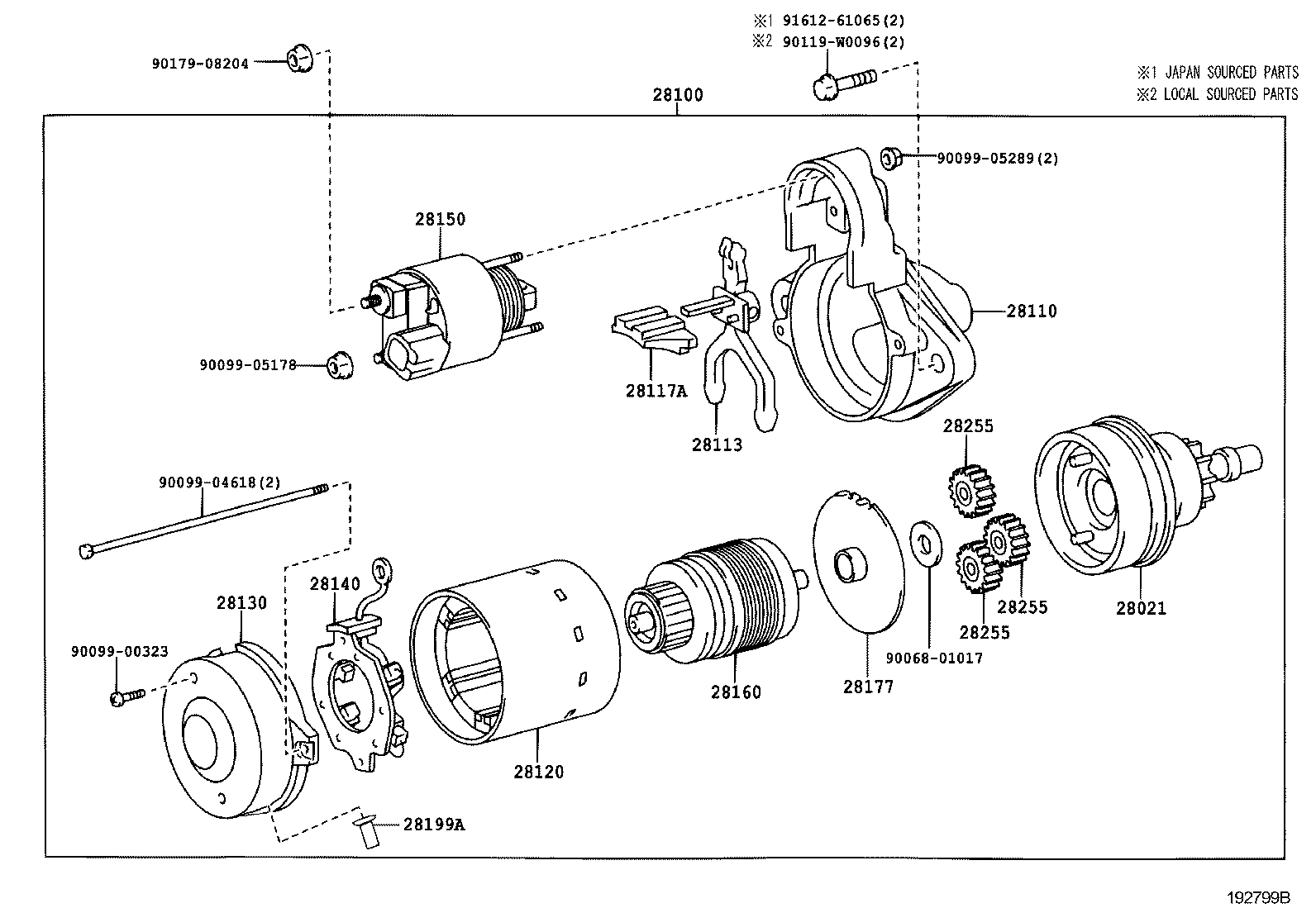 28113-0G020 LEVER, STARTER PINION DRIVE product image