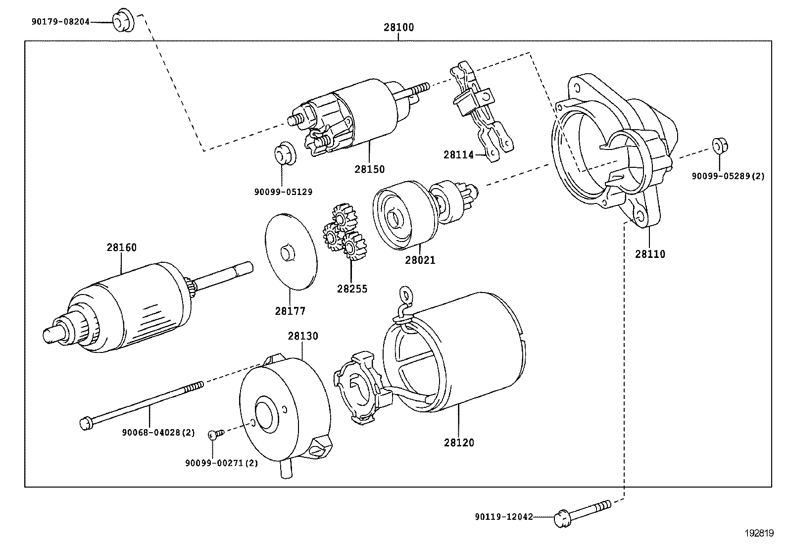 28110-31040 HOUSING ASSY, STARTER DRIVE product image