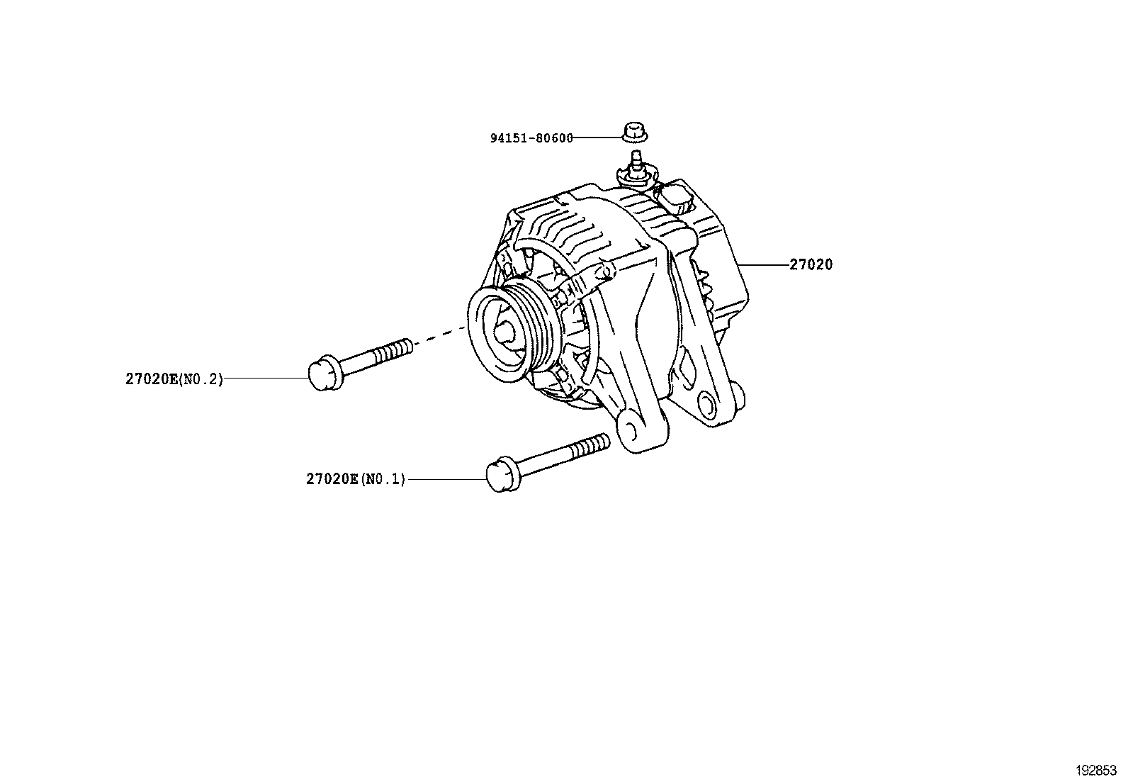27060-0N060 ALTERNATOR ASSY product image