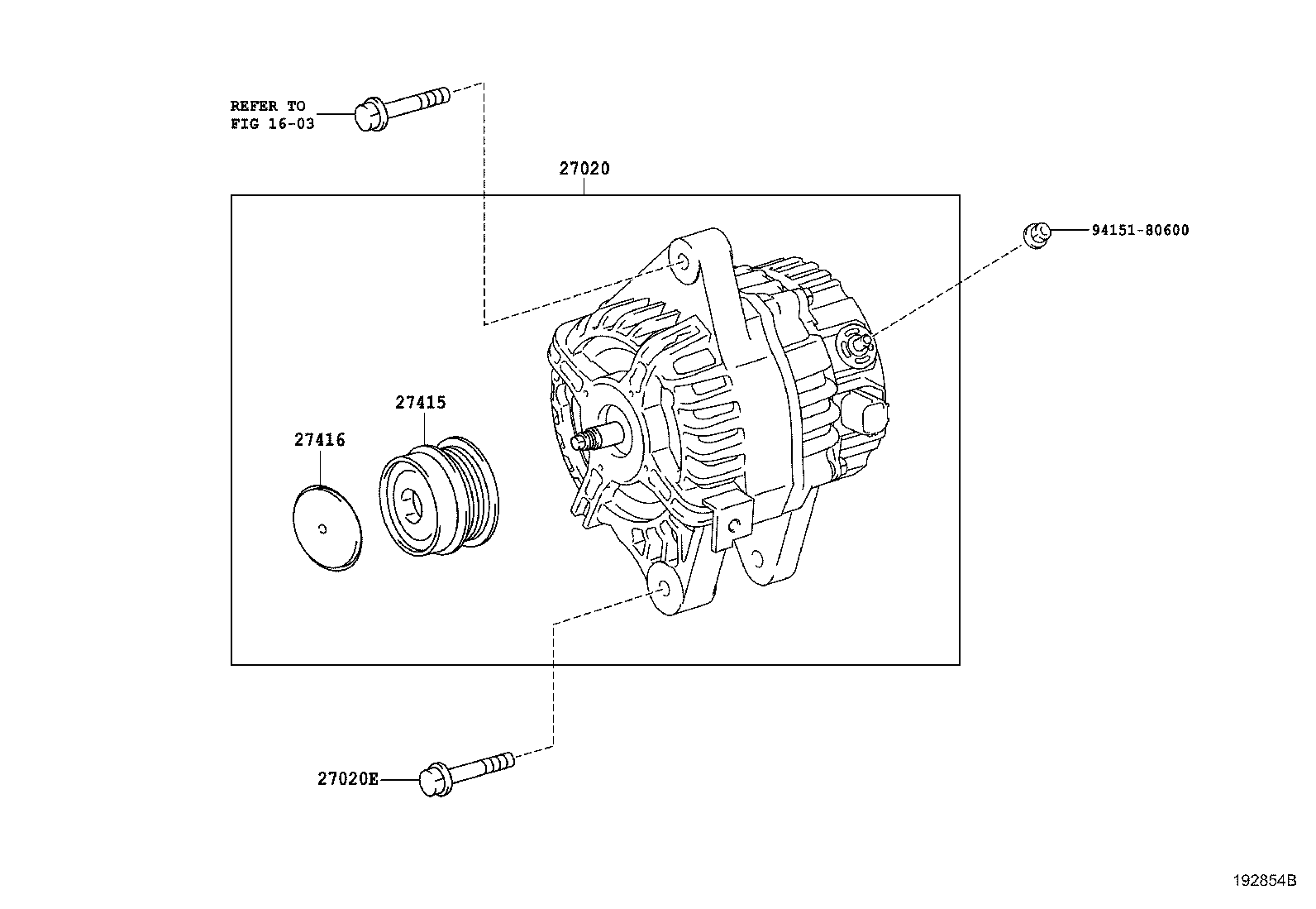 27060-0N060 ALTERNATOR ASSY product image