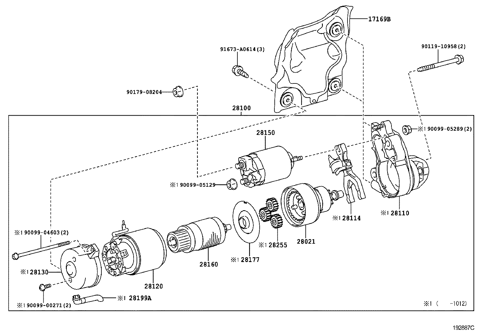 28120-28050 YOKE ASSY, STARTER product image