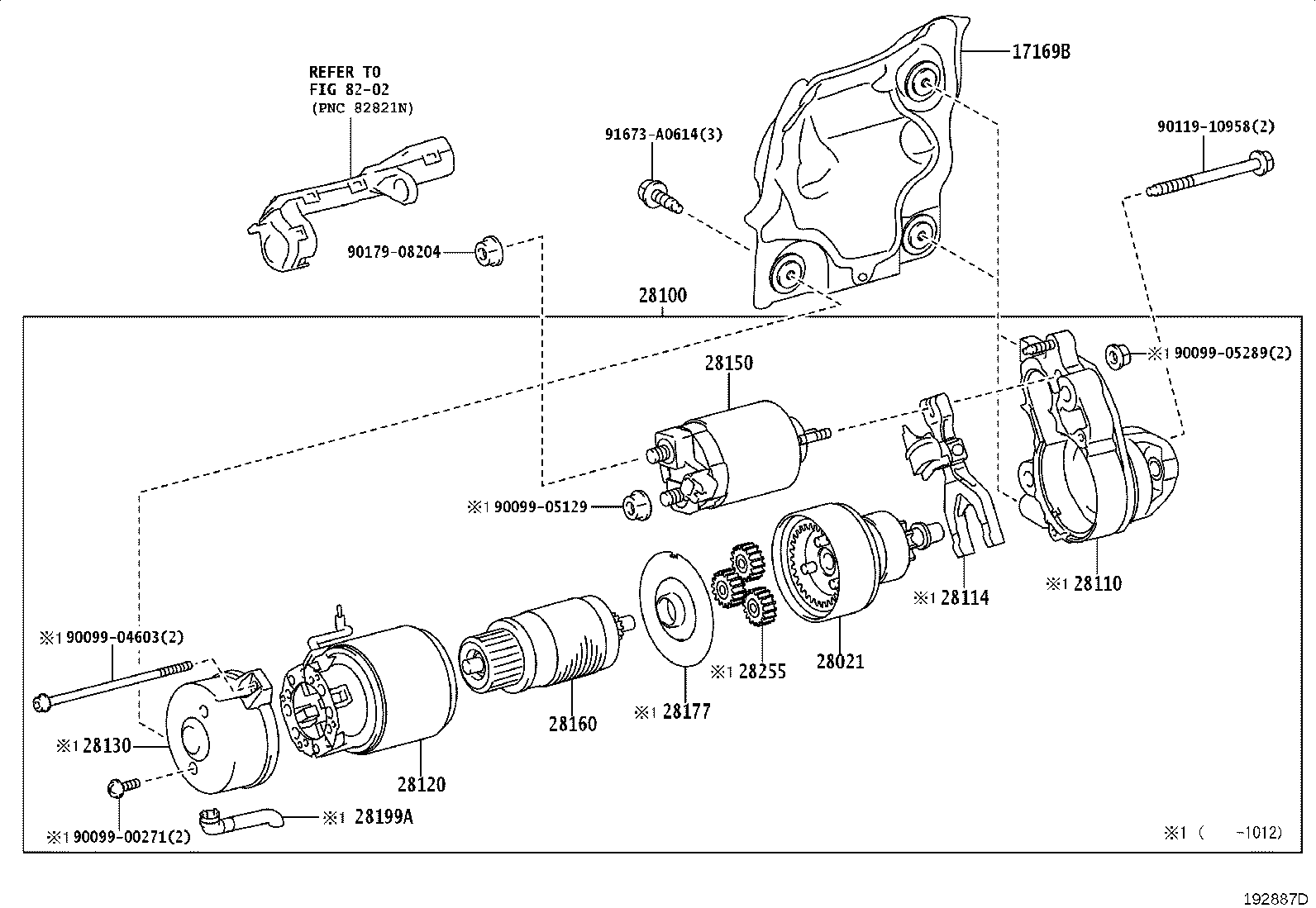 28100-38031 STARTER ASSY product image