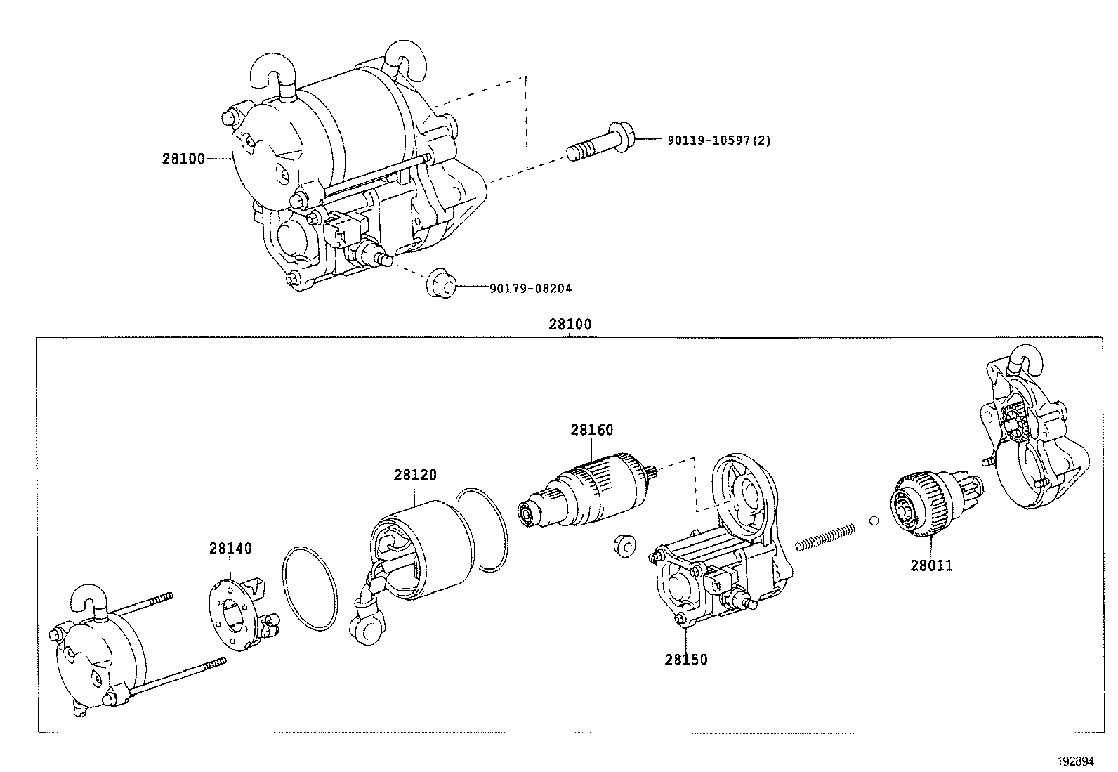 28150-38050 SWITCH ASSY, MAGNET STARTER product image