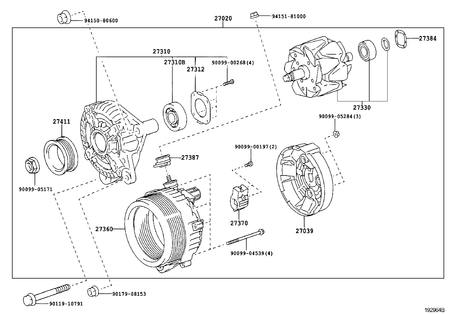 27060-0P080 ALTERNATOR ASSY product image
