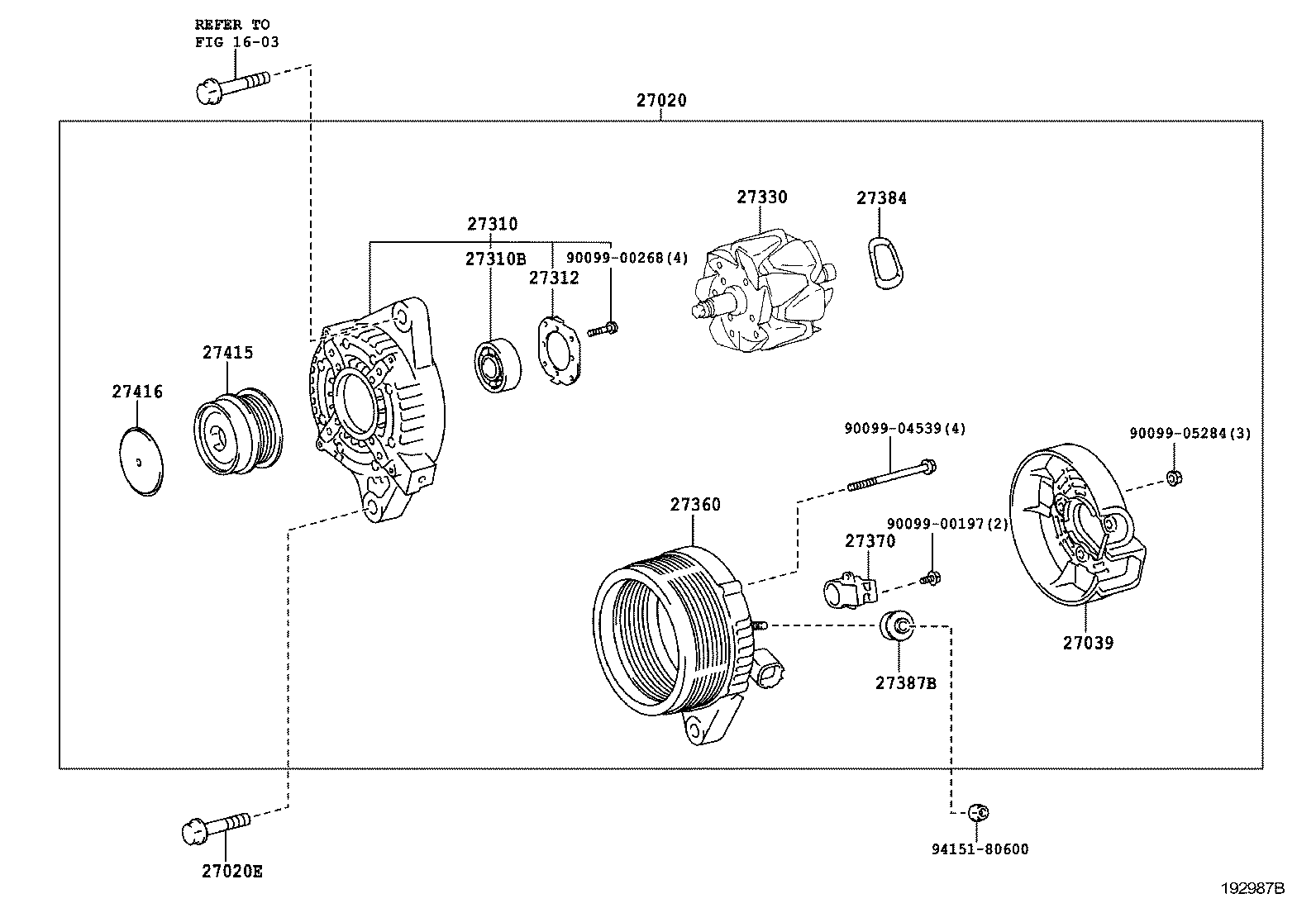 27060-0R050 ALTERNATOR ASSY product image