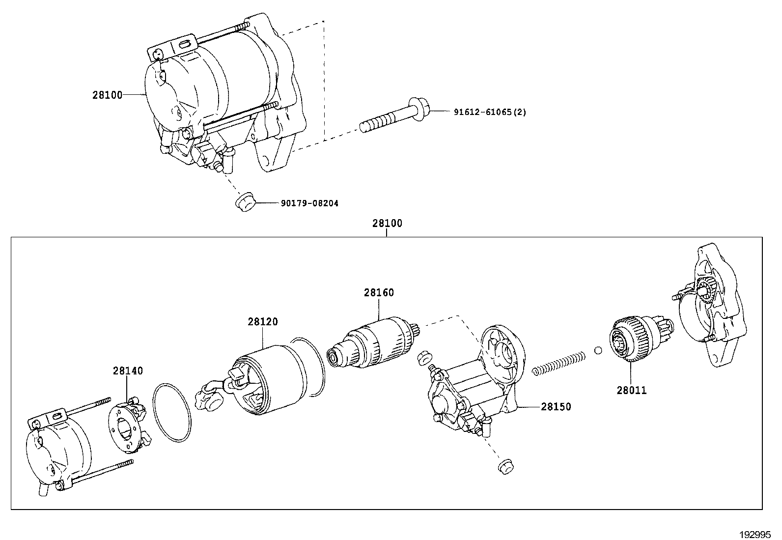 28014-0D160 SHAFT SUB-ASSY, PLANET CARRIER product image