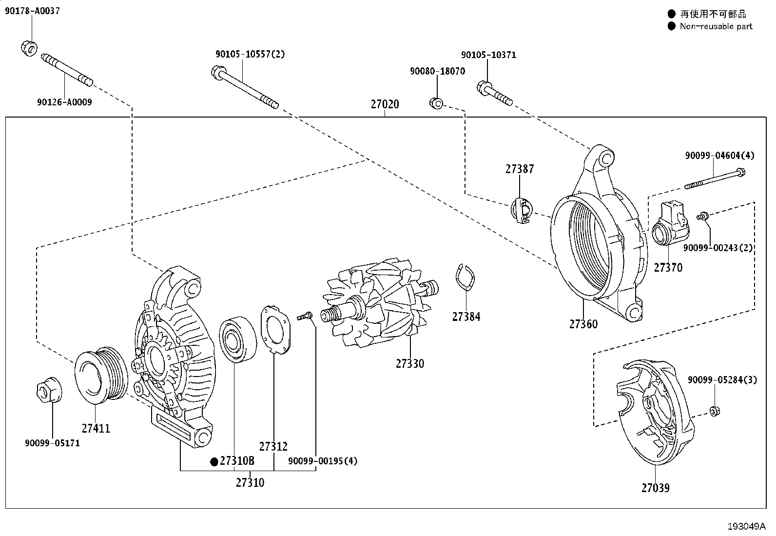 27360-0F110 COIL ASSY, ALTERNATOR product image