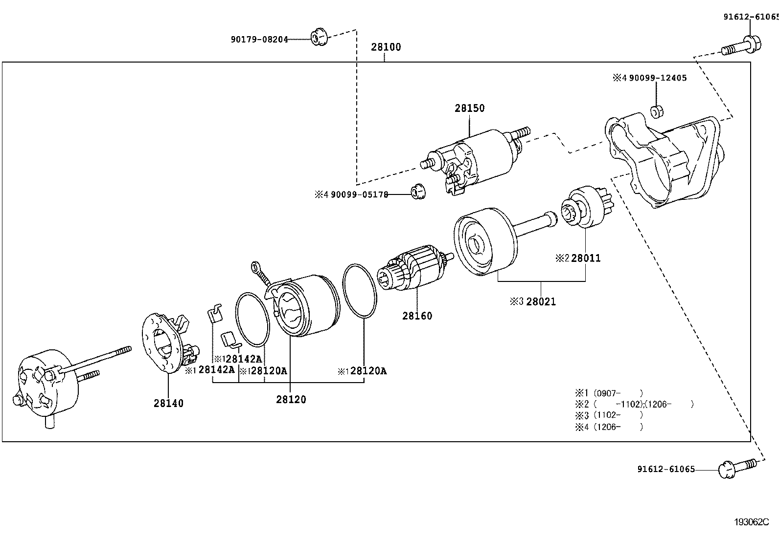 28130-0D040 FRAME ASSY, STARTER COMMUTATOR END product image