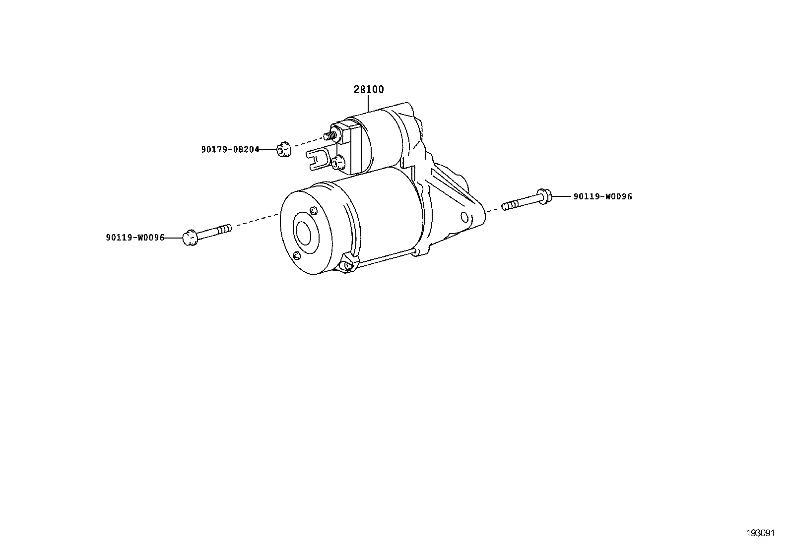 28100-0N040 STARTER ASSY product image
