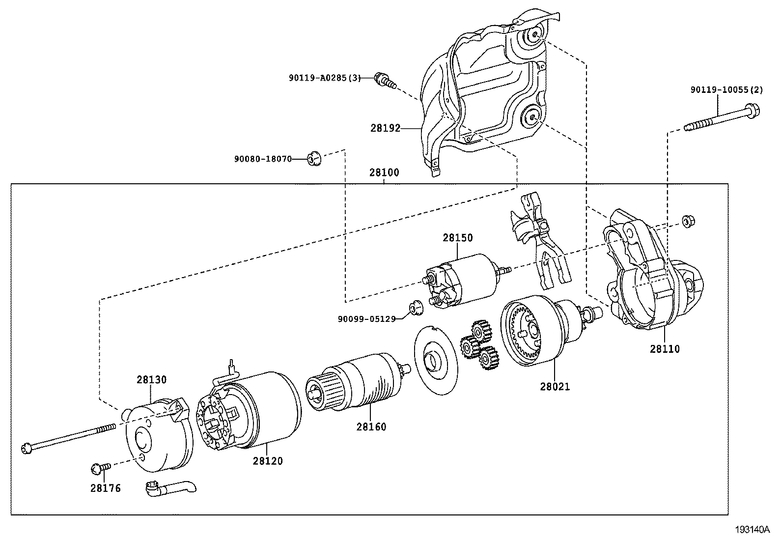 28021-0S031 CLUTCH SUB-ASSY, STARTER CENTER BEARING product image