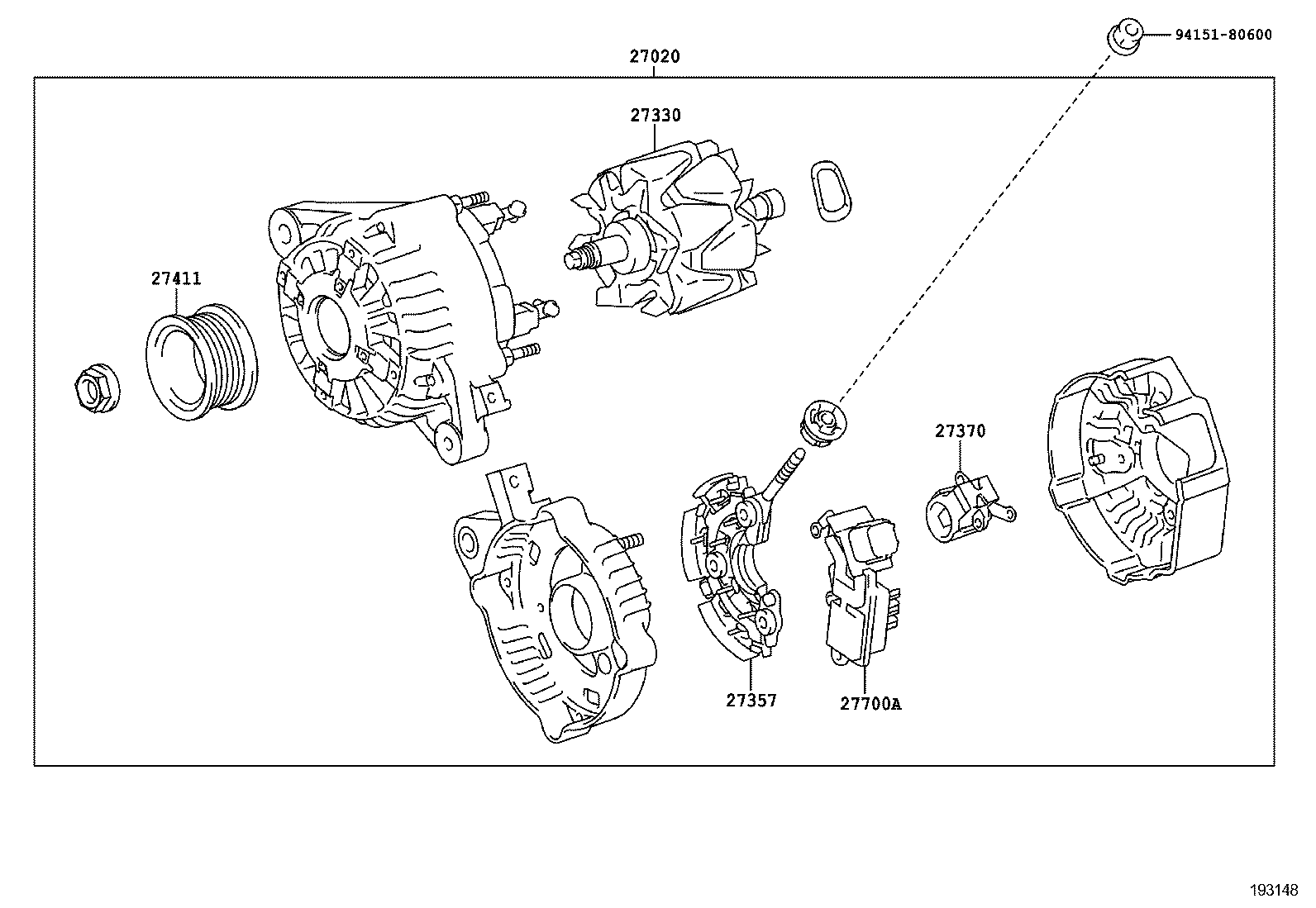 27360-47201 COIL ASSY, ALTERNATOR product image