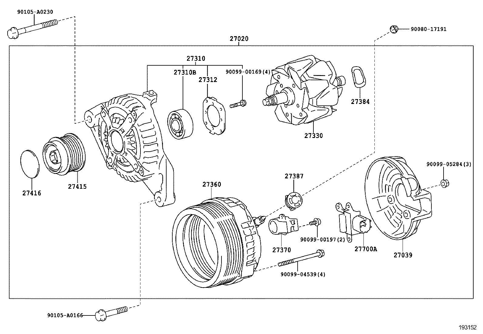 27700-0V030 REGULATOR ASSY, GENERATOR product image