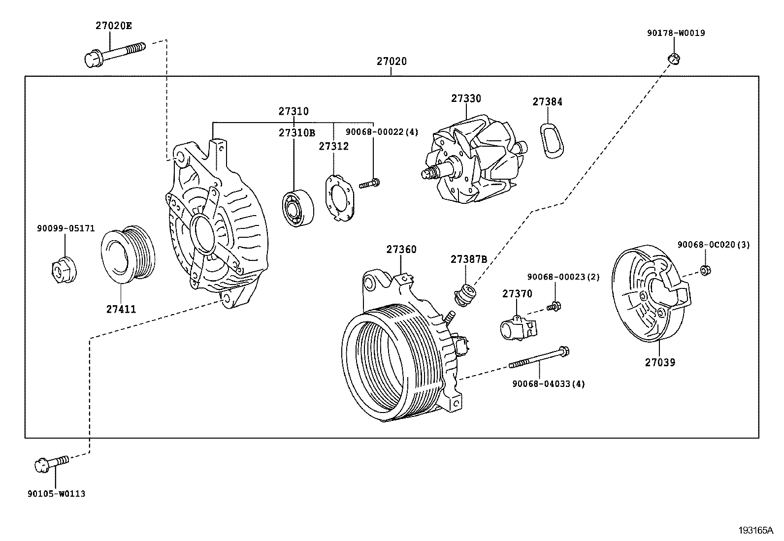27060-0N021 ALTERNATOR ASSY product image