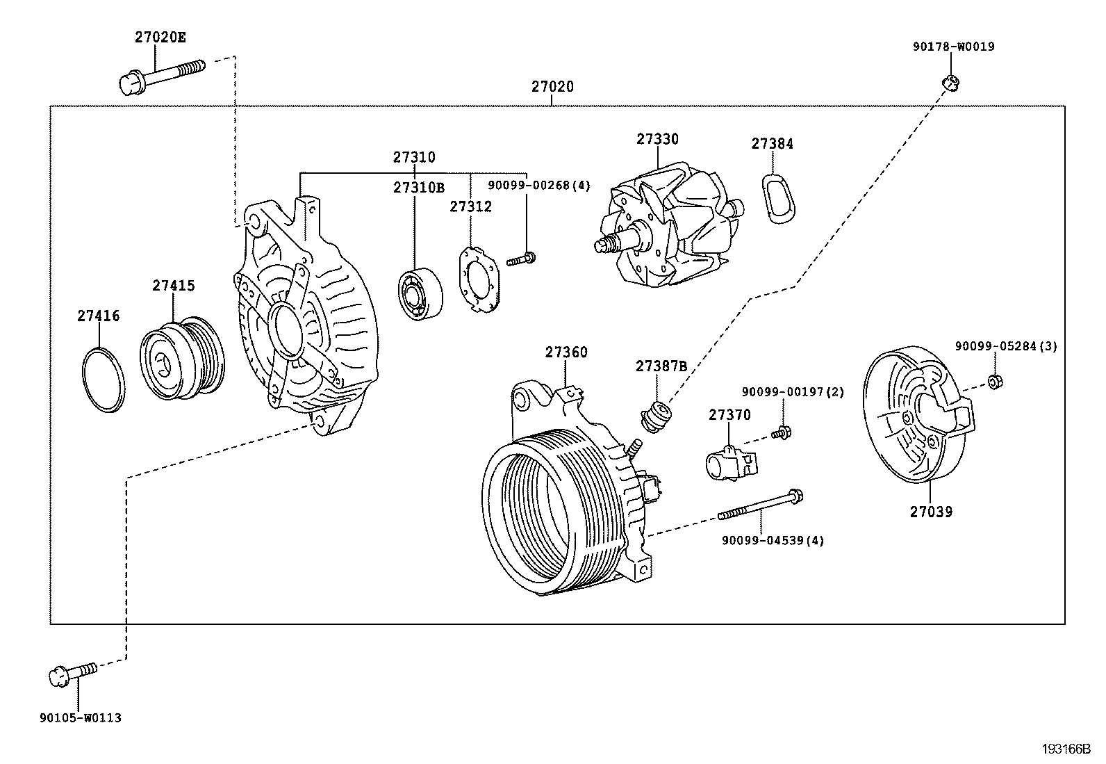 27060-0N021 ALTERNATOR ASSY product image