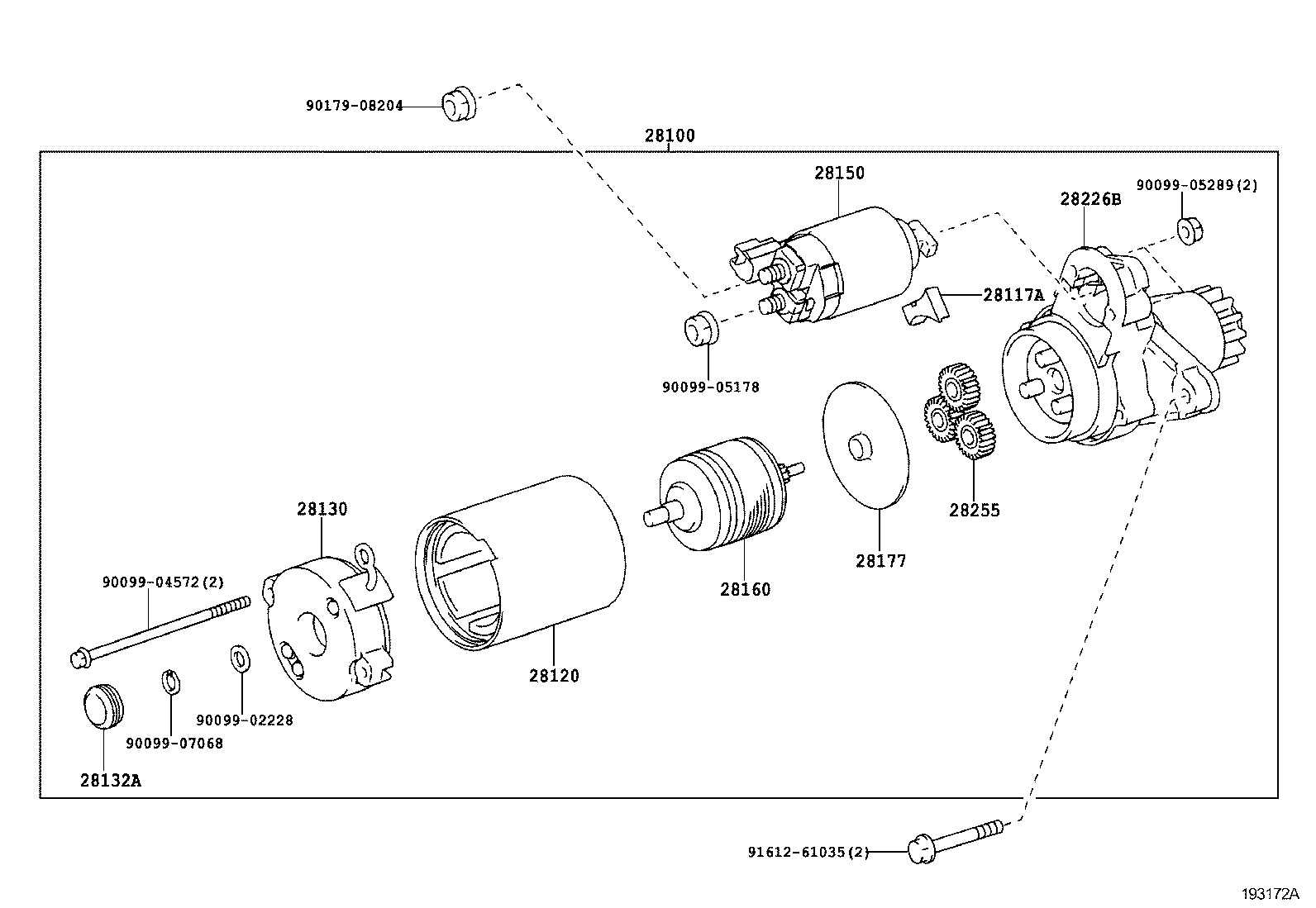 Toyota 28100-28070 STARTER ASSY
