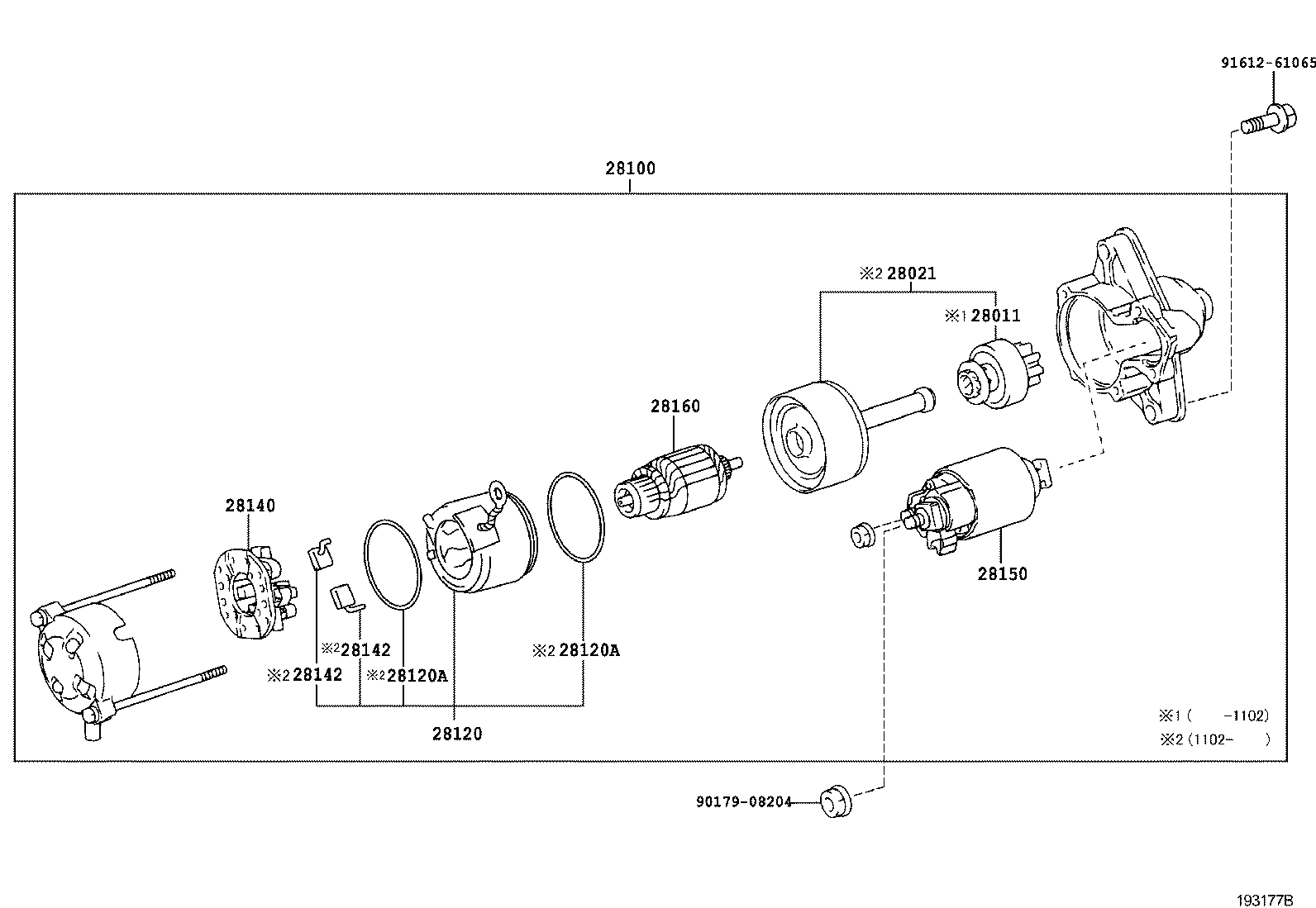 28130-37040 FRAME ASSY, STARTER COMMUTATOR END product image