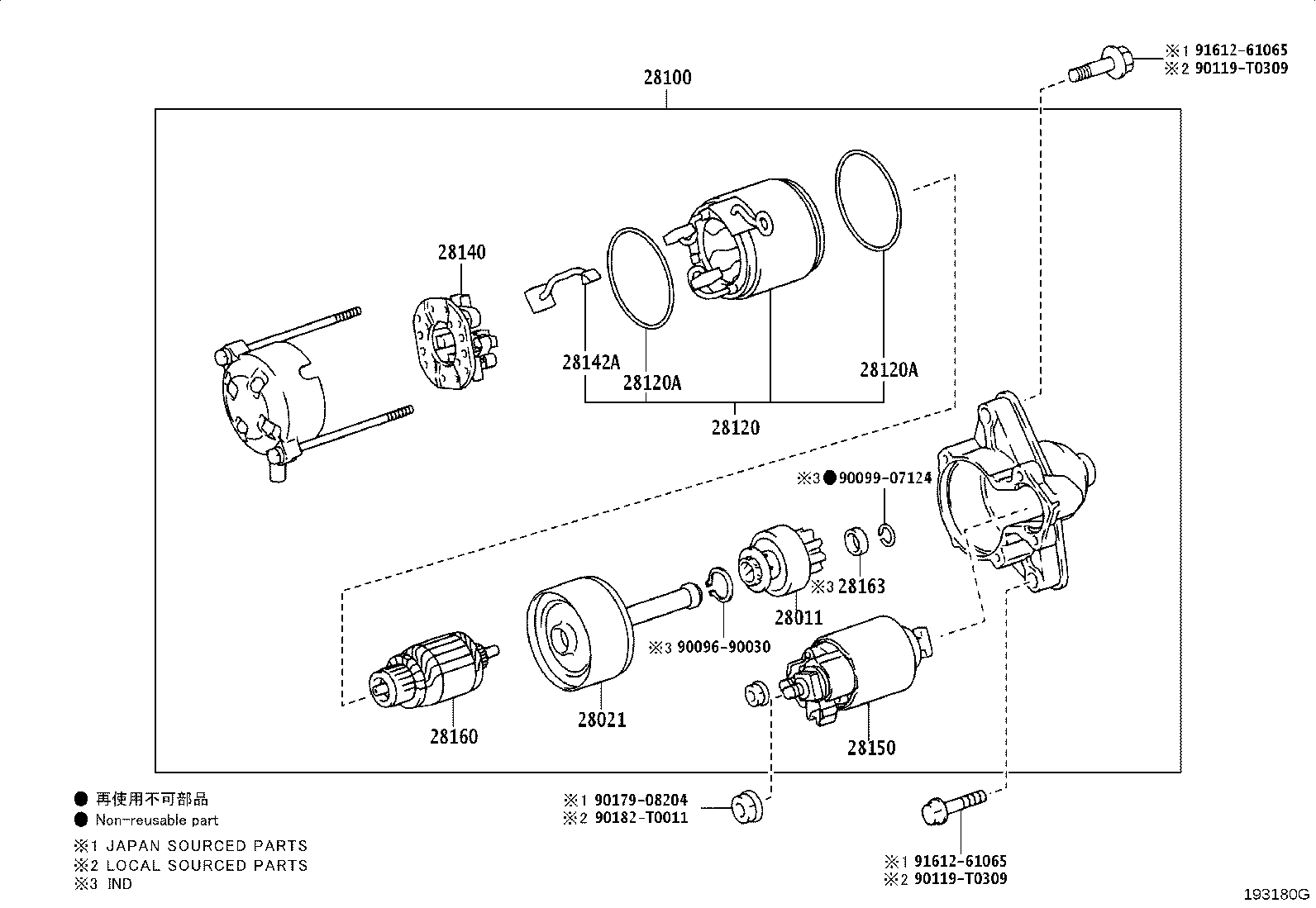 28130-0D040 FRAME ASSY, STARTER COMMUTATOR END product image