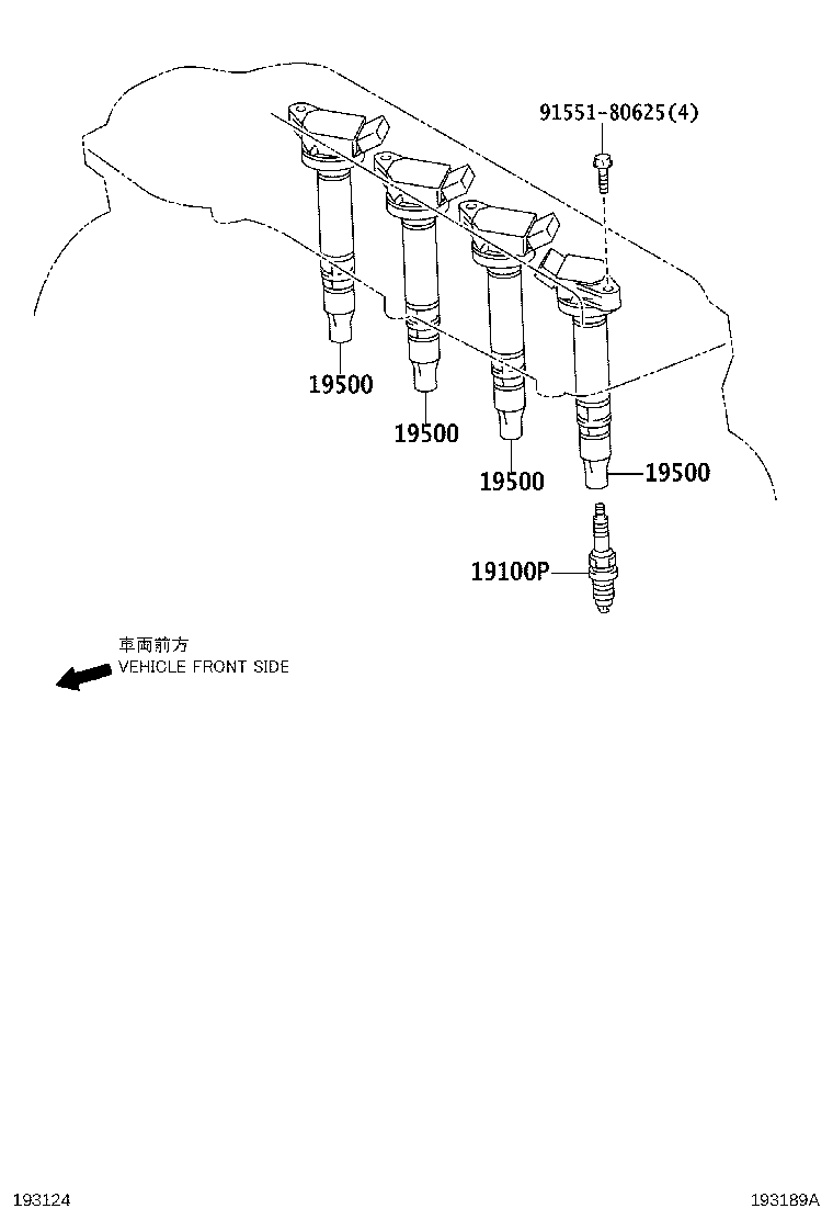 19850-26010 PLUG ASSY, GLOW product image