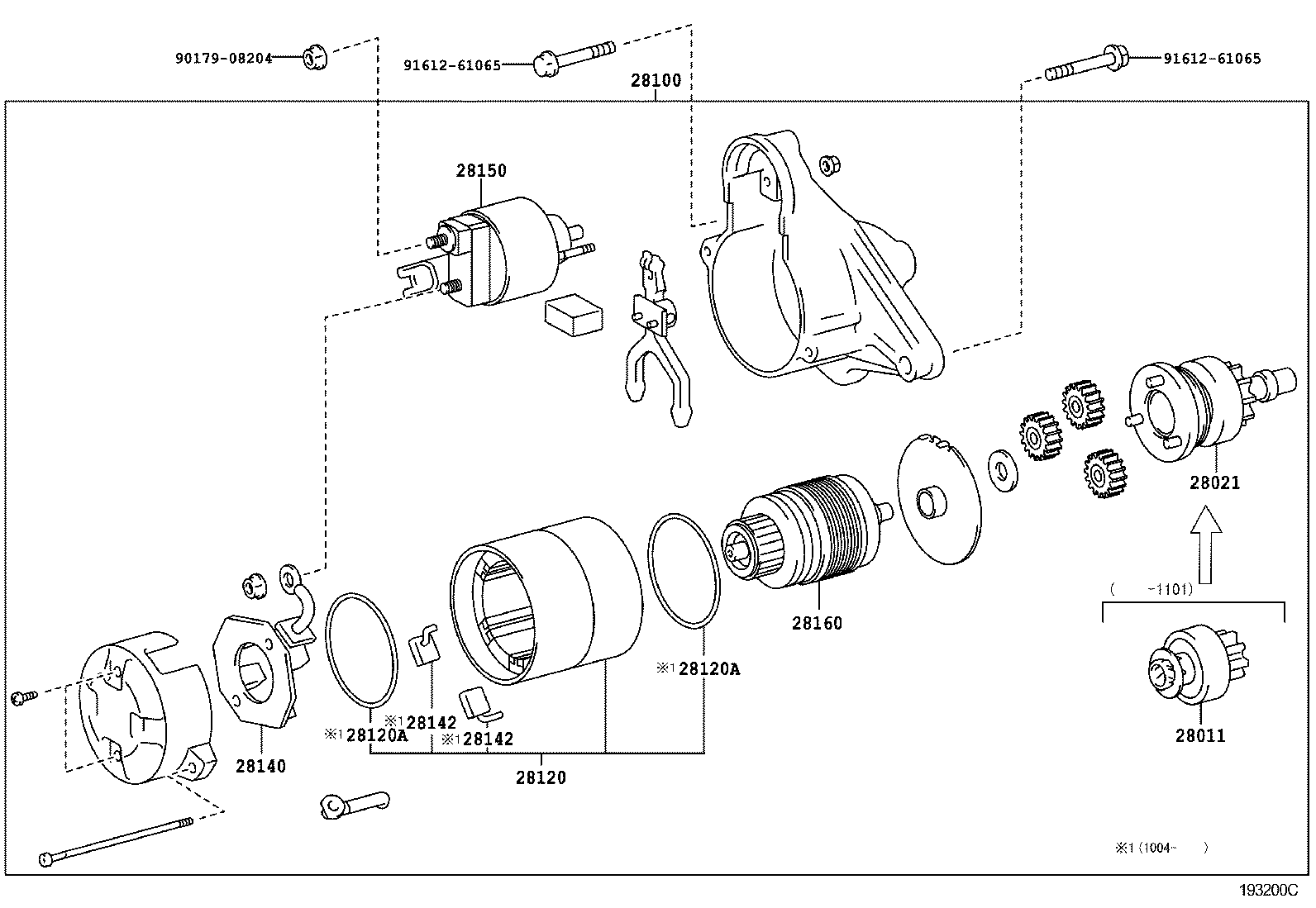 28110-37040 HOUSING ASSY, STARTER DRIVE product image