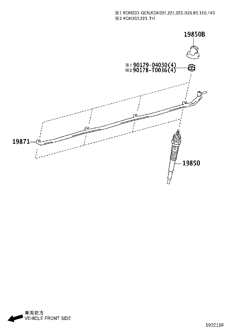 19871-30070 CONNECTOR, GLOW PLUG NO.1 product image