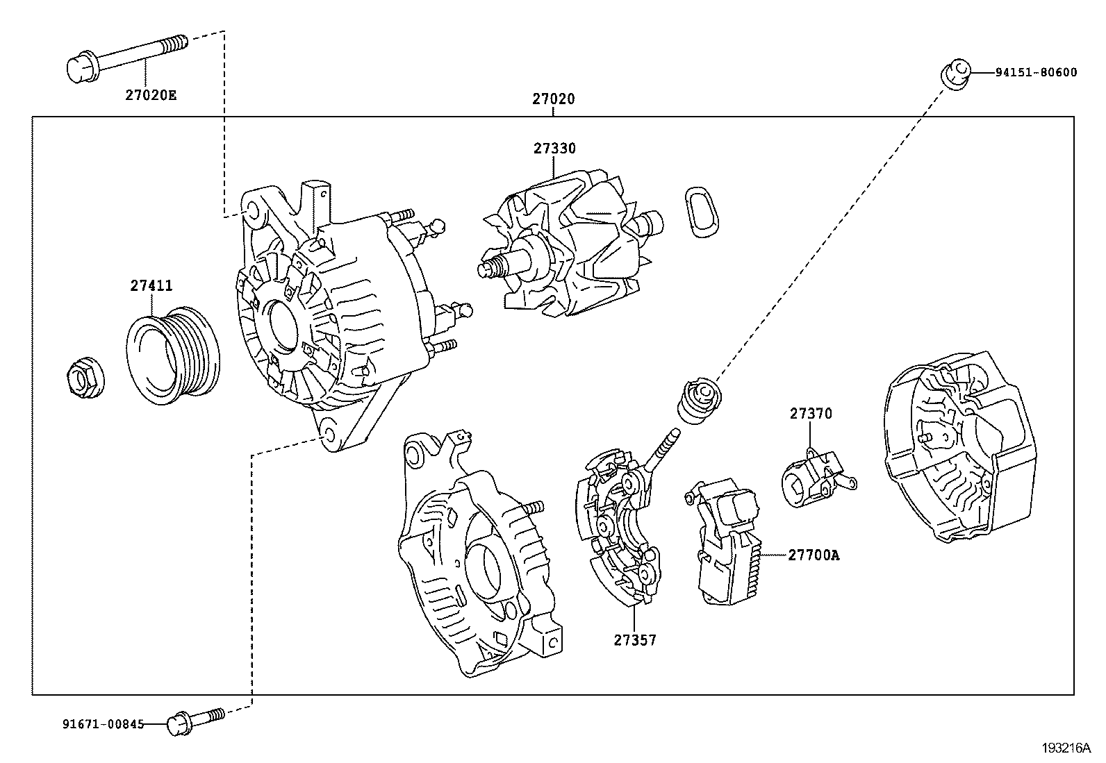 27060-0R050 ALTERNATOR ASSY product image