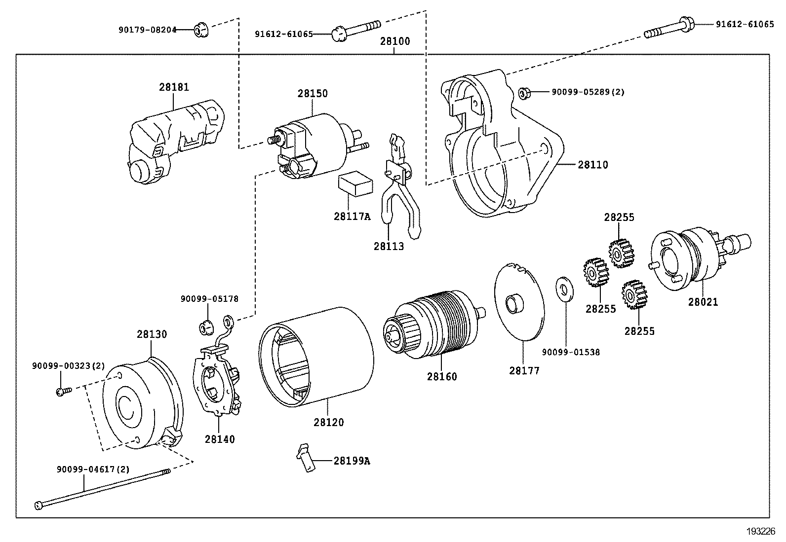 28014-0D160 SHAFT SUB-ASSY, PLANET CARRIER product image