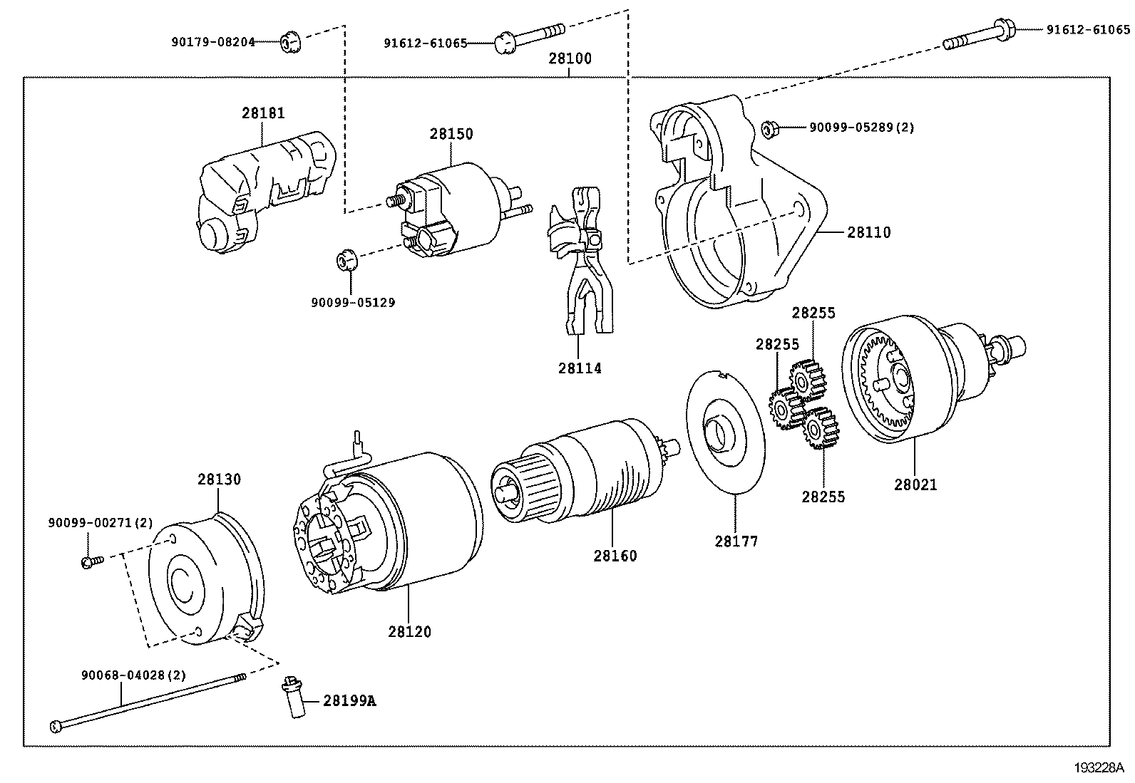 28014-0D160 SHAFT SUB-ASSY, PLANET CARRIER product image