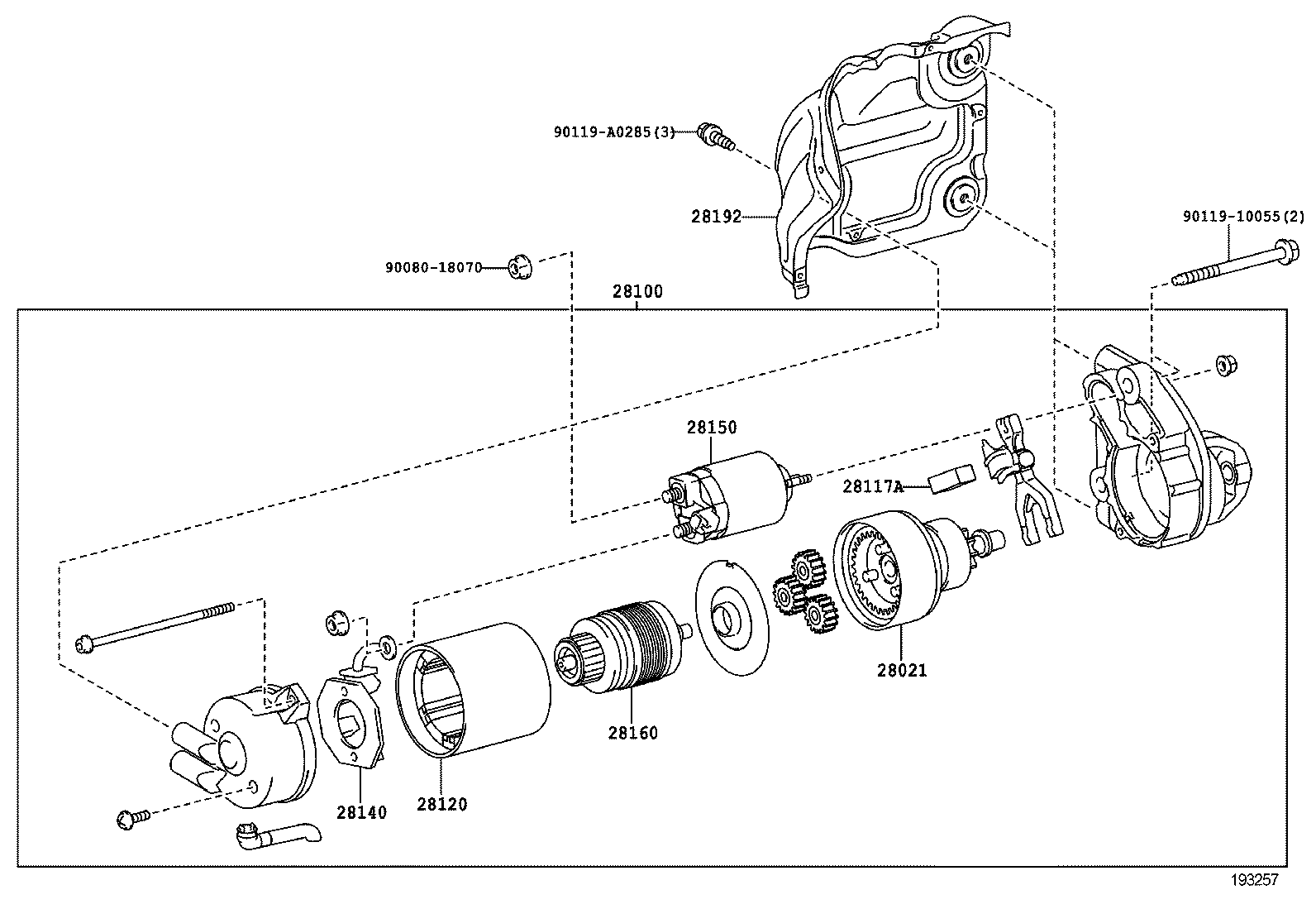28192-0S030 COVER, STARTER product image