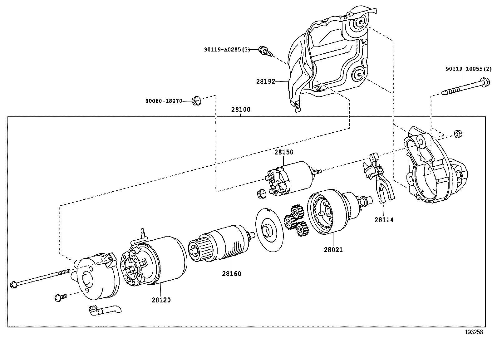 28192-0S030 COVER, STARTER product image