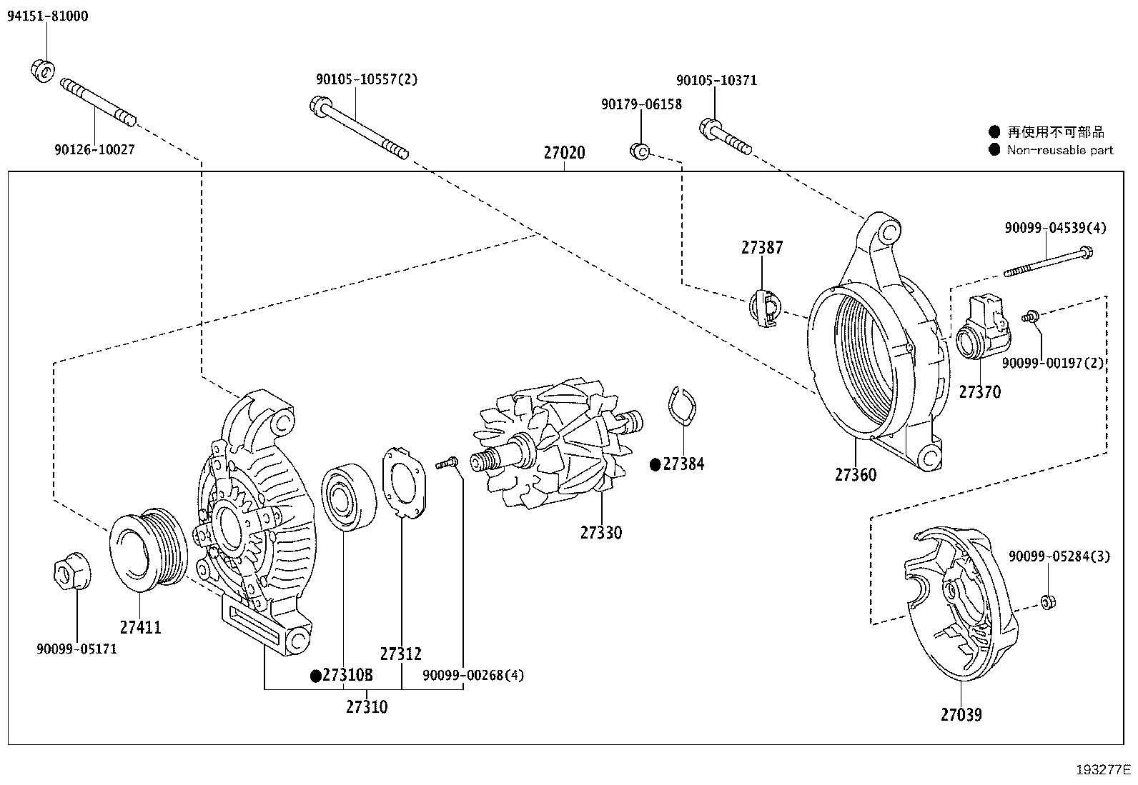 27360-38220 COIL ASSY, ALTERNATOR product image