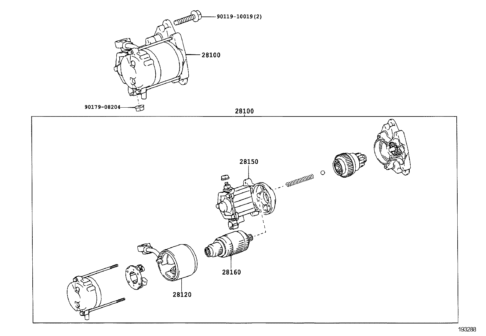 28150-74310 SWITCH ASSY, MAGNET STARTER product image
