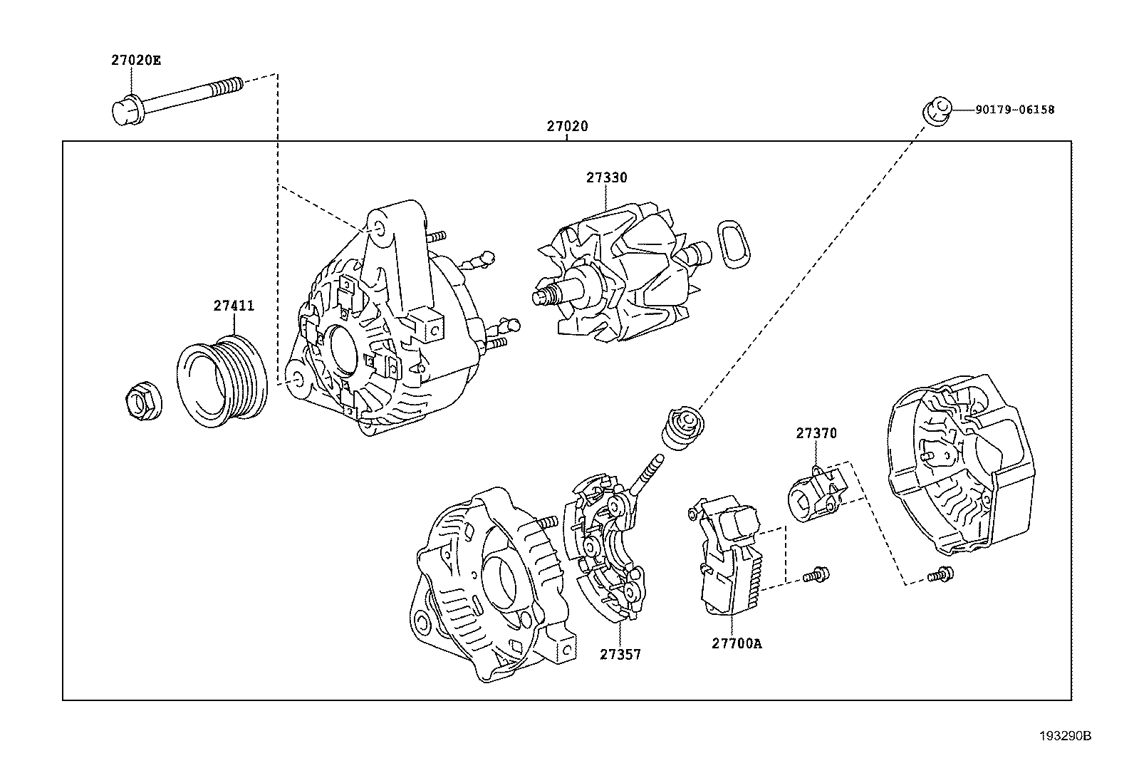 Toyota 27330-58480 ROTOR ASSY, ALTERNATOR