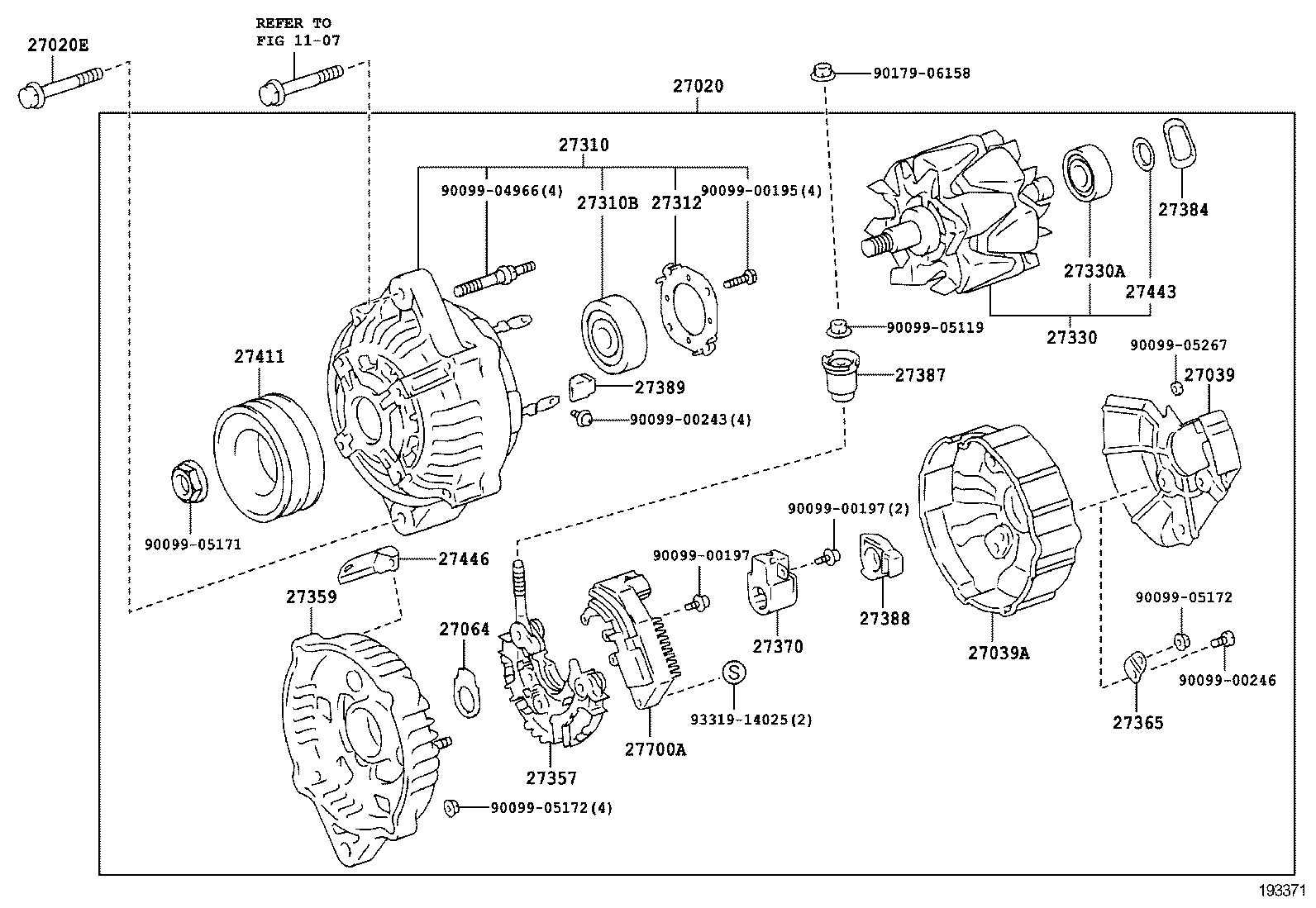 90031-05170 BOLT(FOR ALTERNATOR) product image