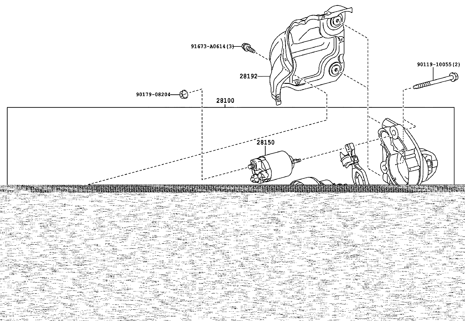 Toyota 28021-38040 CLUTCH SUB-ASSY, STARTER CENTER BEARING